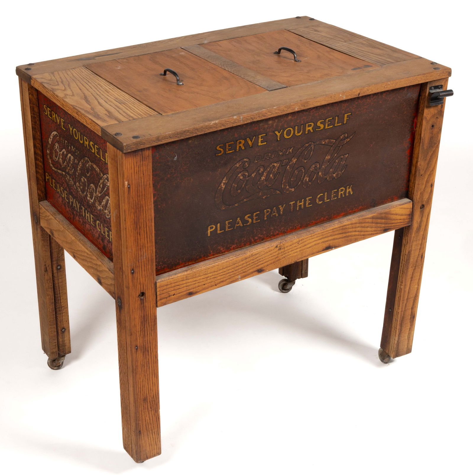 ANTIQUE COCA-COLA SIDEWALK / STORE COOLER (1 of 8)