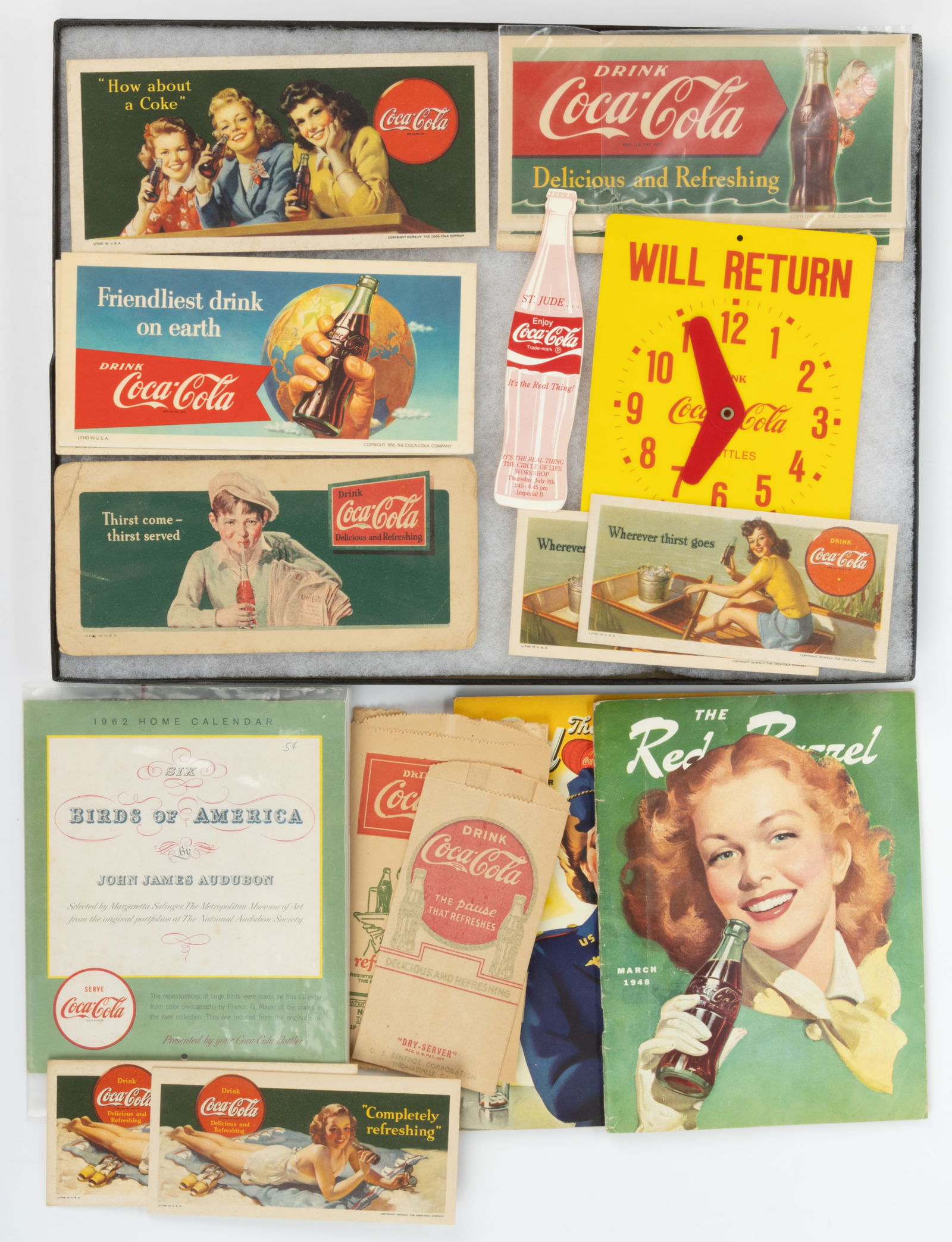 ASSORTED COCA-COLA BEVERAGE EPHEMERA, UNCOUNTED LOT (1 of 1)