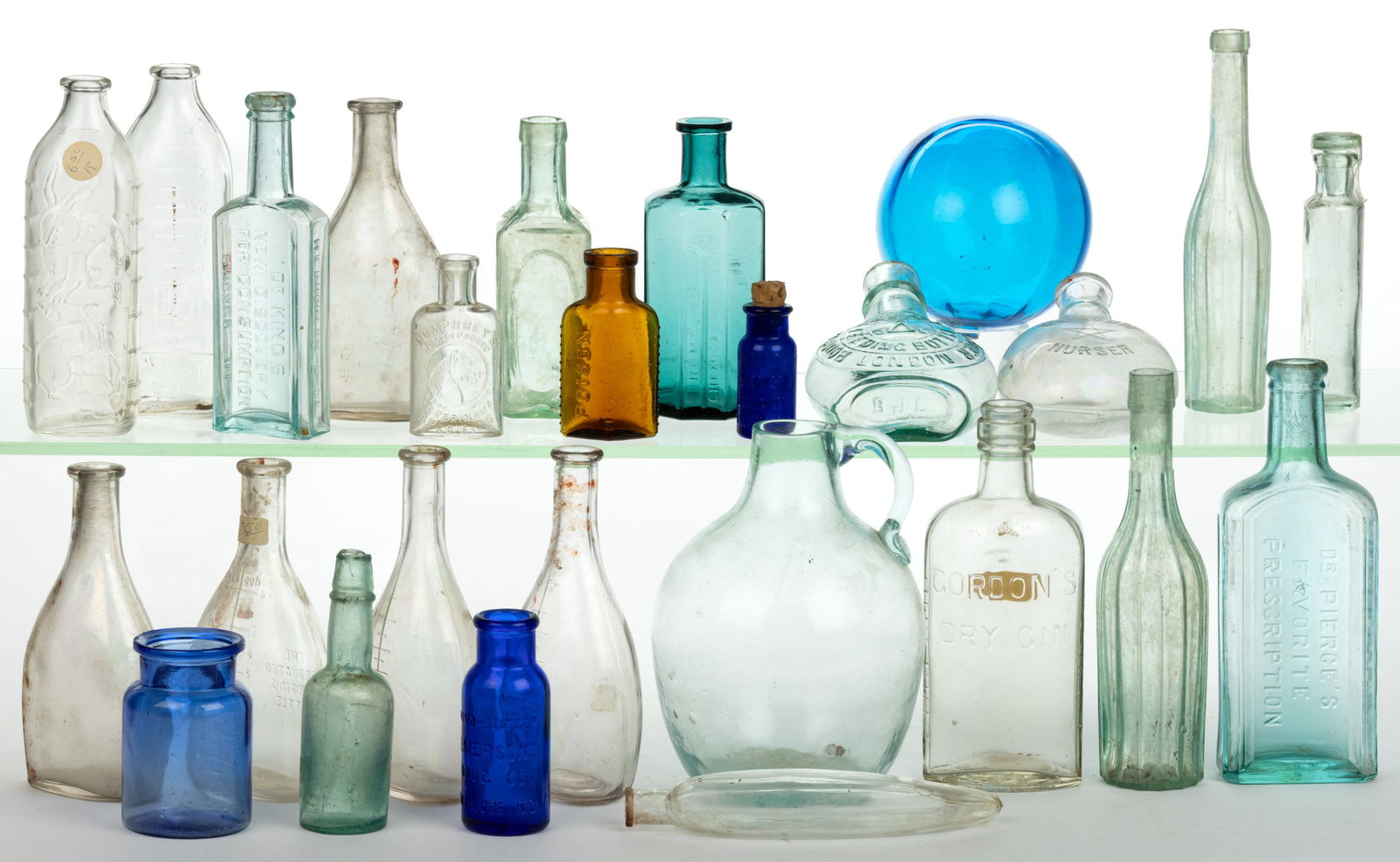 ASSORTED MEDICINE, NURSING, AND OTHER BOTTLES AND RELATED, LOT OF 25 (1 of 1)