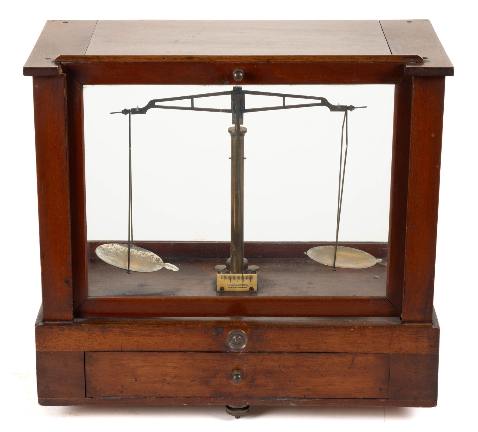 AMERICAN CASED APOTHECARY SCALES (1 of 3)