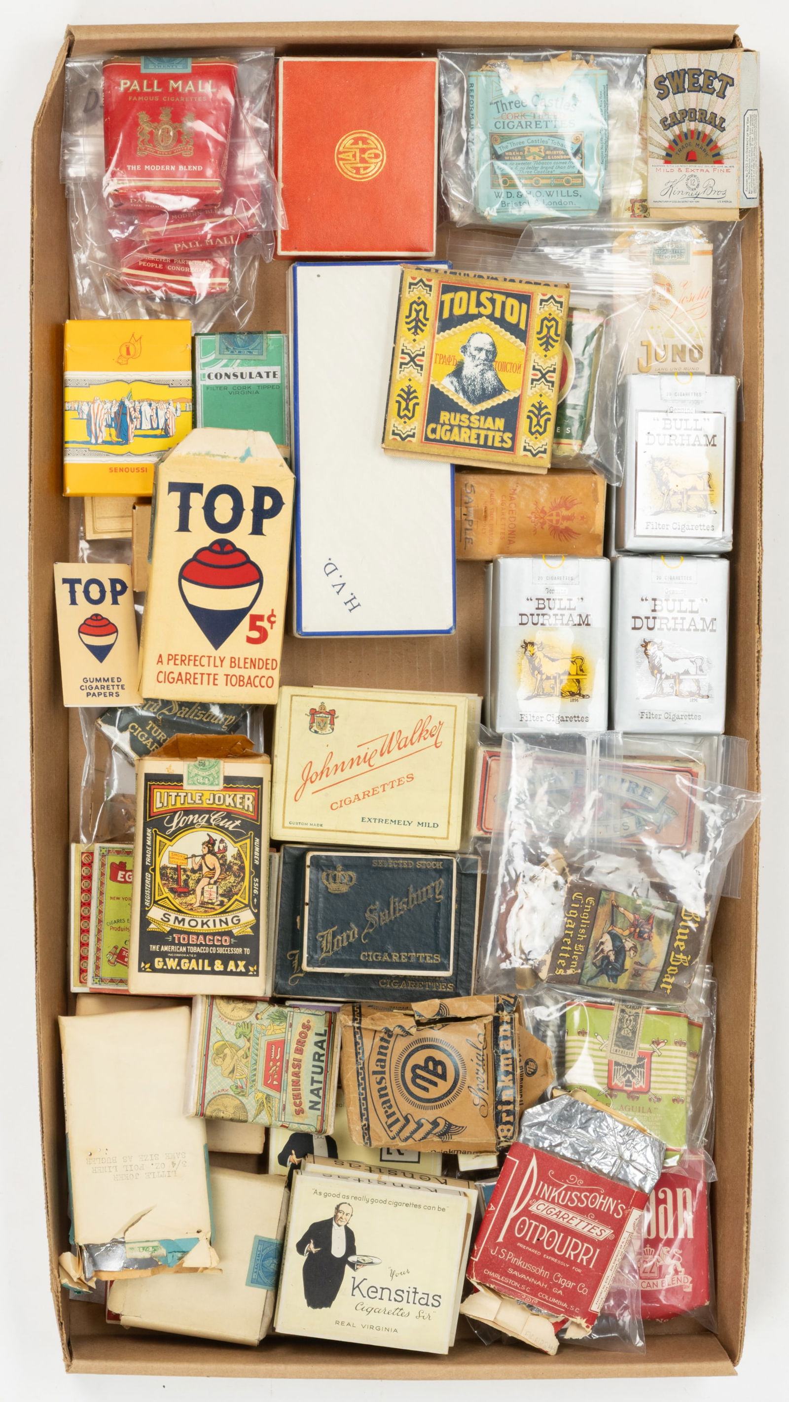 ASSORTED VINTAGE TOBACCO / CIGARETTE PACKS, LARGE UNCOUNTED LOT (1 of 1)