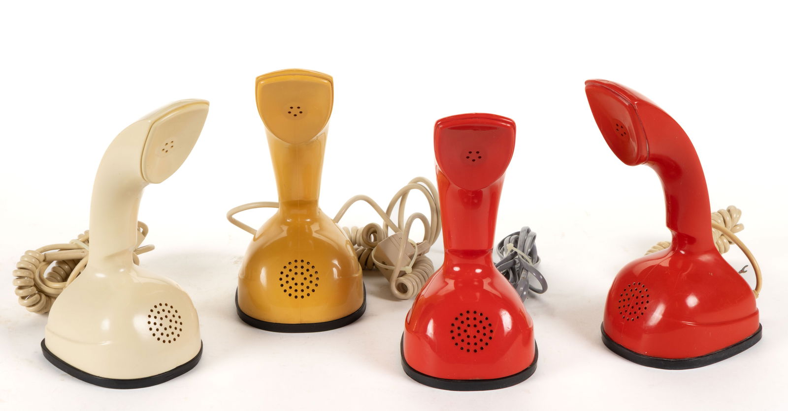 NORTH ELECTRIC COMPANY VINTAGE MID-CENTURY ERICOFON COBRA ROTARY TELEPHONES, LOT OF FOUR (1 of 2)