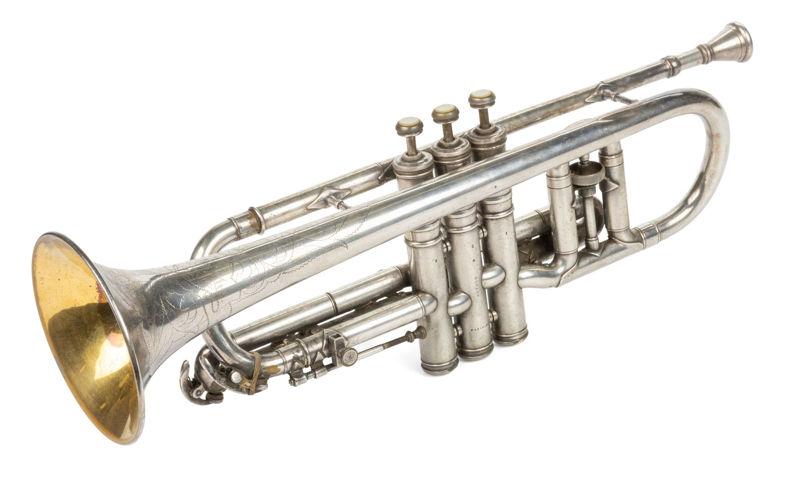 ANTIQUE VICTOR BY C. G. CONN, LTD. CORNET WITH POWDER VALLEY CORNET BAND, POWDER VALLEY, (1 of 7)
