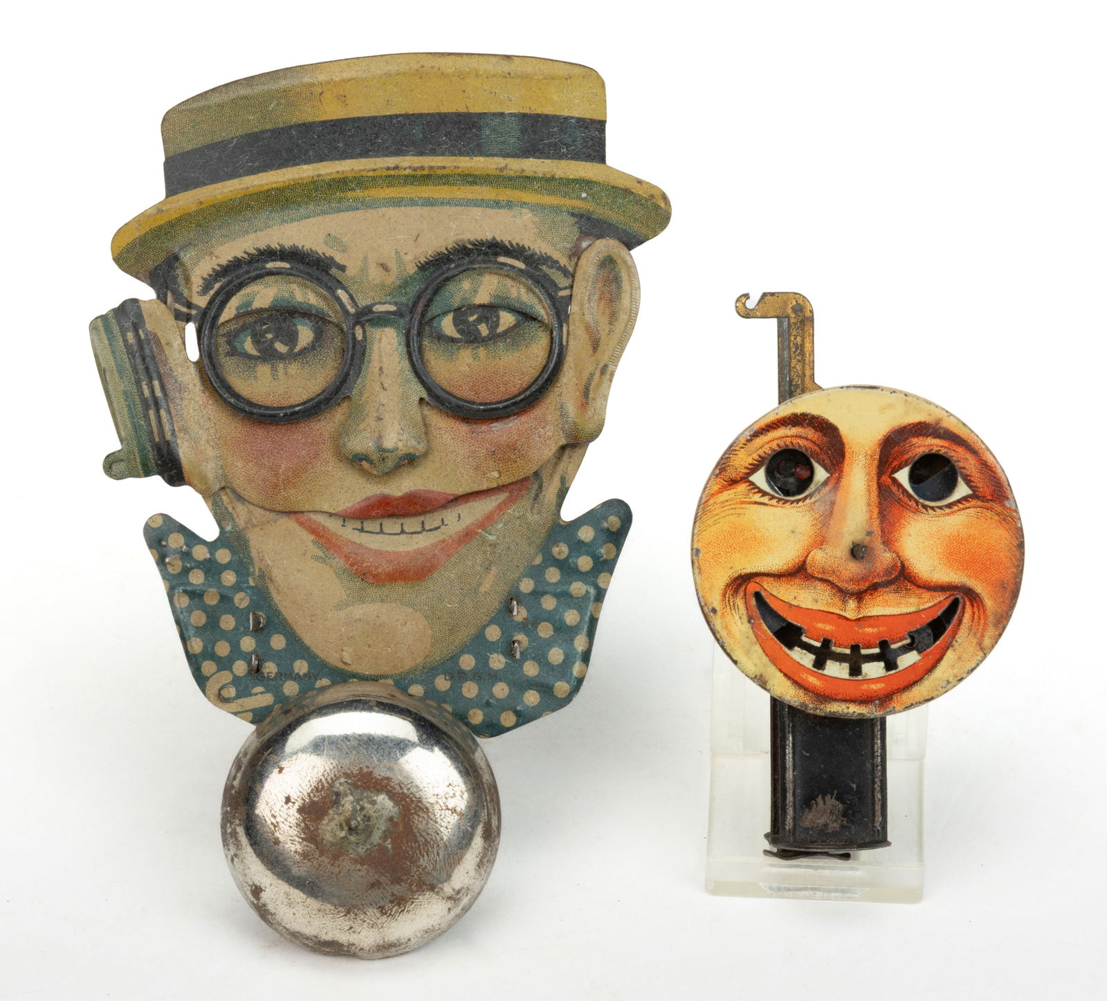 ASSORTED VINTAGE GERMAN TIN LITHOGRAPH MECHANICAL TOYS, LOT OF TWO (1 of 2)