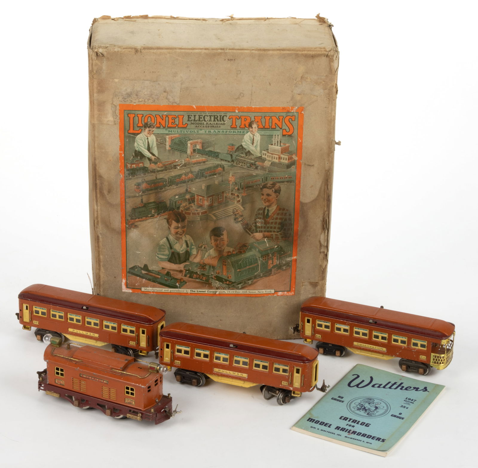 LIONEL PRE-WAR O-GAUGE TRAIN SET IN BOX (1 of 3)
