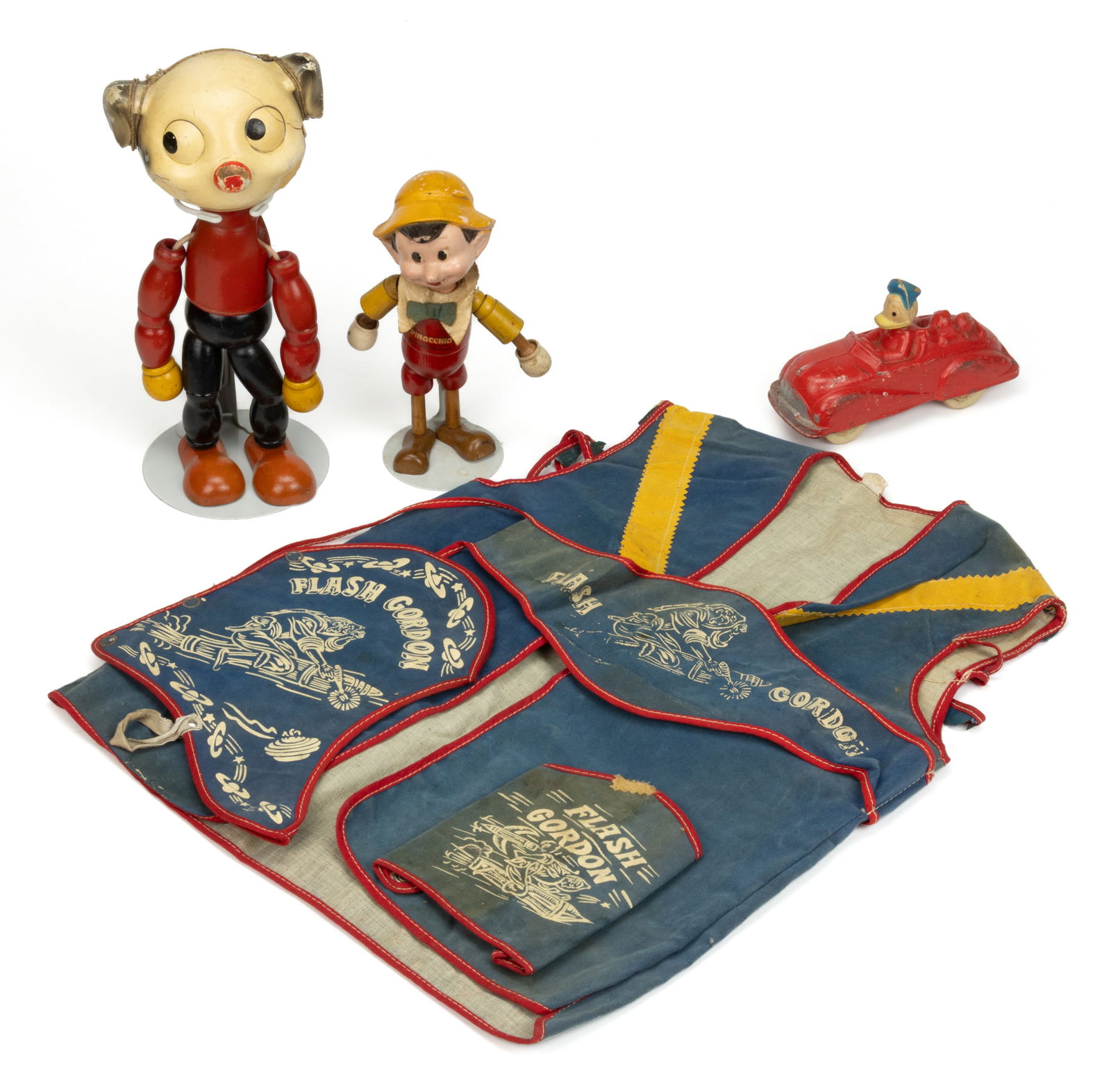 ASSORTED VINTAGE TOYS AND COSTUMES, LOT OF FOUR (1 of 4)