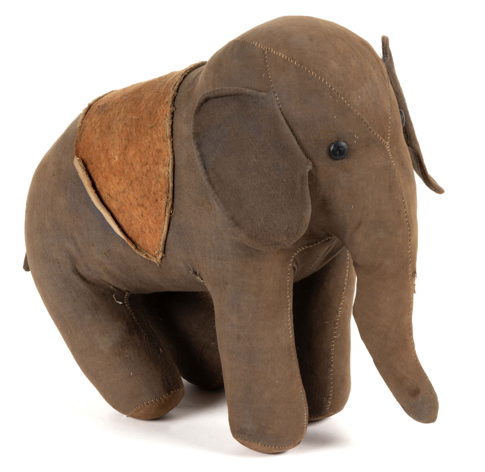 AMERICAN FOLK ART ELEPHANT STUFFED ANIMAL / DOLL (1 of 5)
