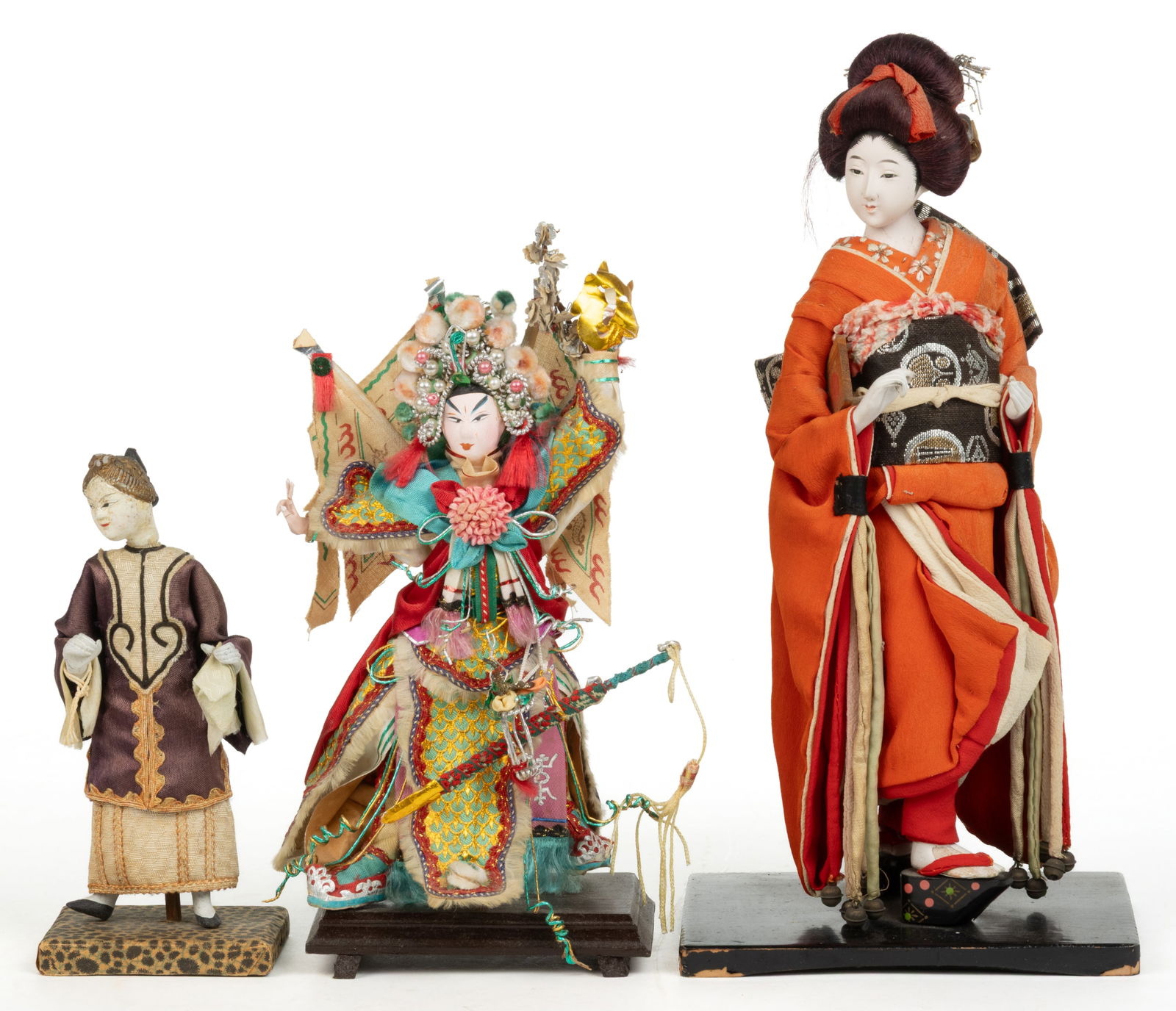 ASSORTED ASIAN-THEMED DOLLS, LOT OF THREE (1 of 4)