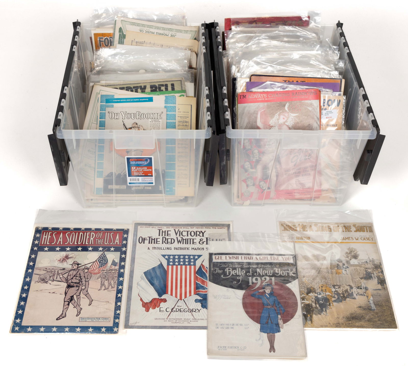 VINTAGE SHEET MUSIC COLLECTION IN TWO BOXES (1 of 1)