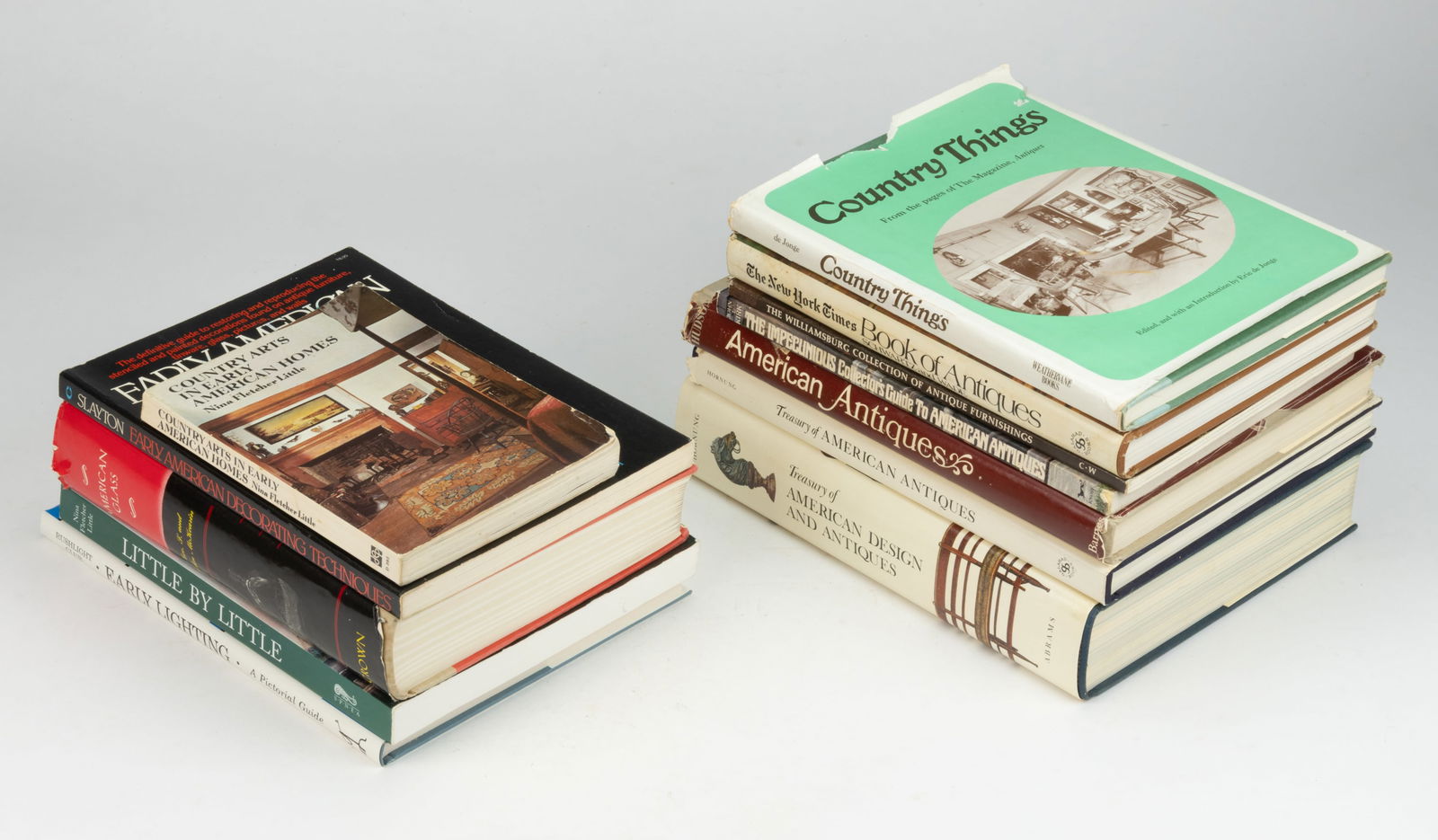 AMERICAN ANTIQUES AND GLASS REFERENCE VOLUMES, LOT OF 12 (1 of 1)