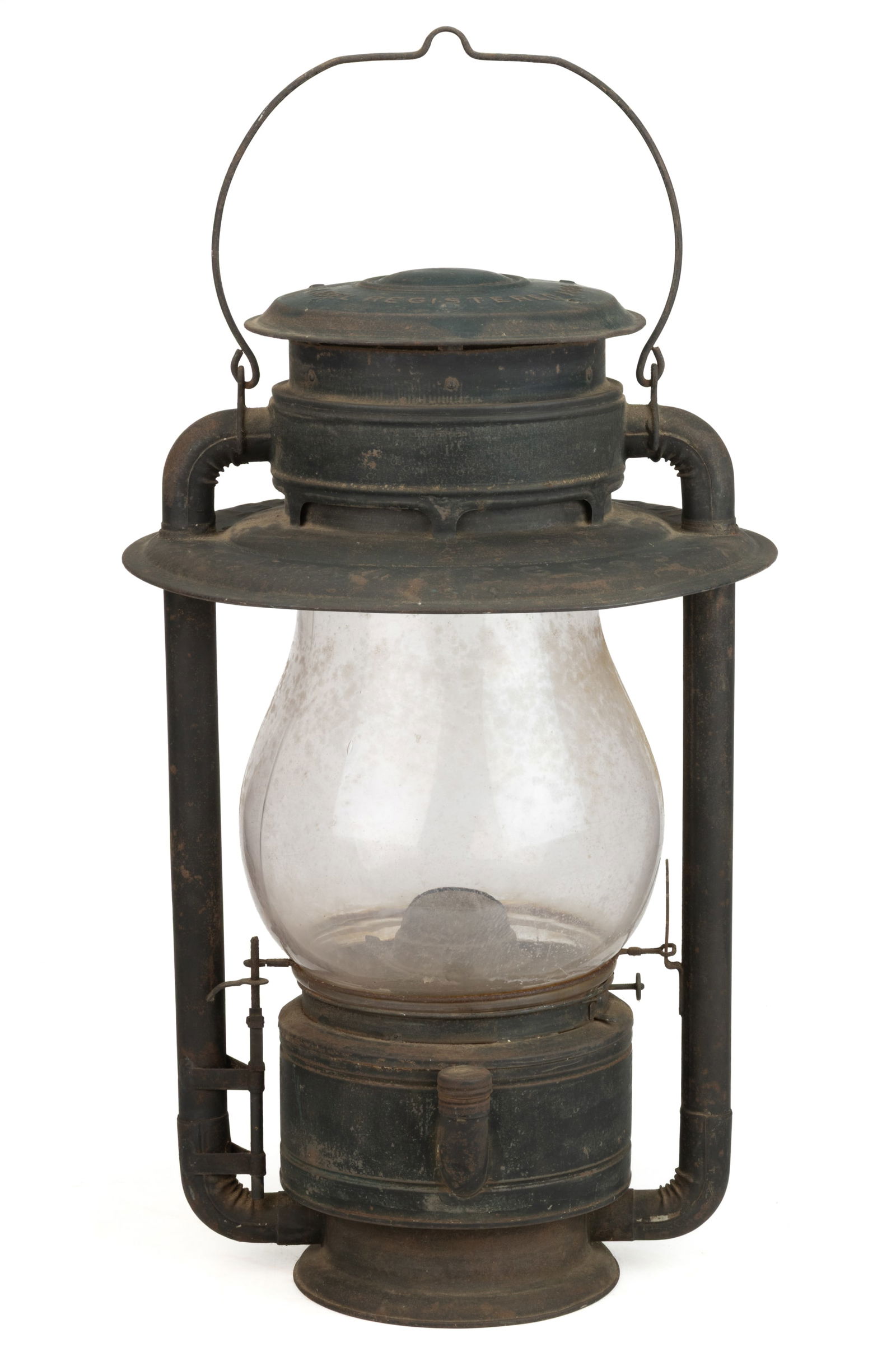 C. T. HAM NO. 9 SHEET-IRON STATION / RAILROAD TUBULAR HANGING LANTERN (1 of 3)