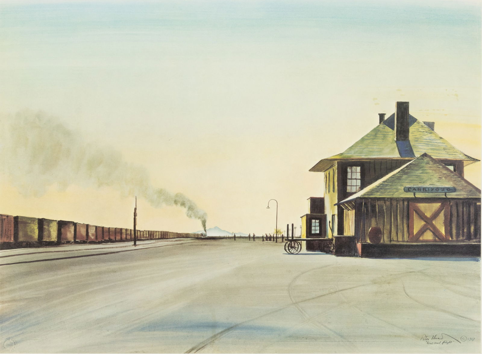 PETER HURD (NEW MEXICO, 1904-1984) RAILROAD PRINT (1 of 5)