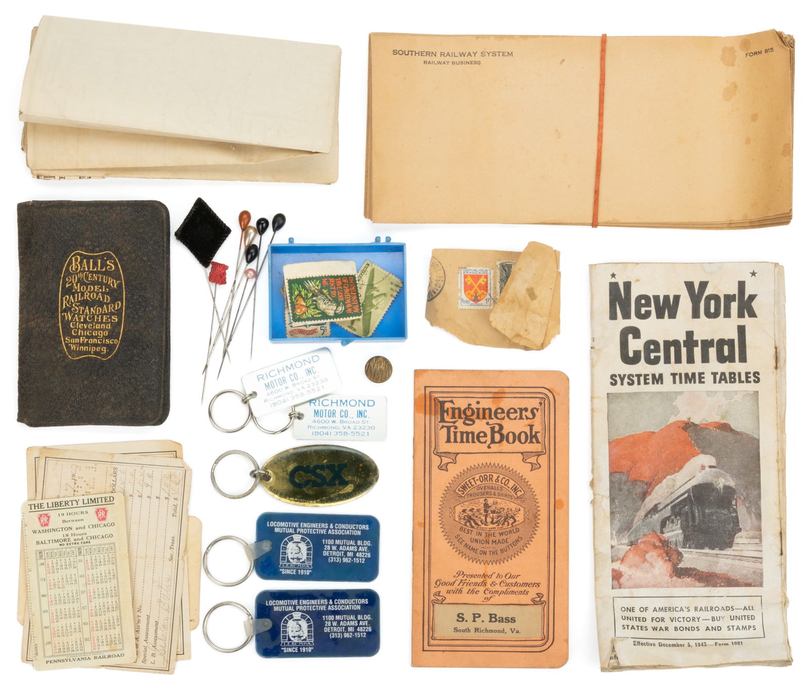 ASSORTED RAILROAD AND RELATED EPHEMERA, UNCOUNTED LOT (1 of 1)