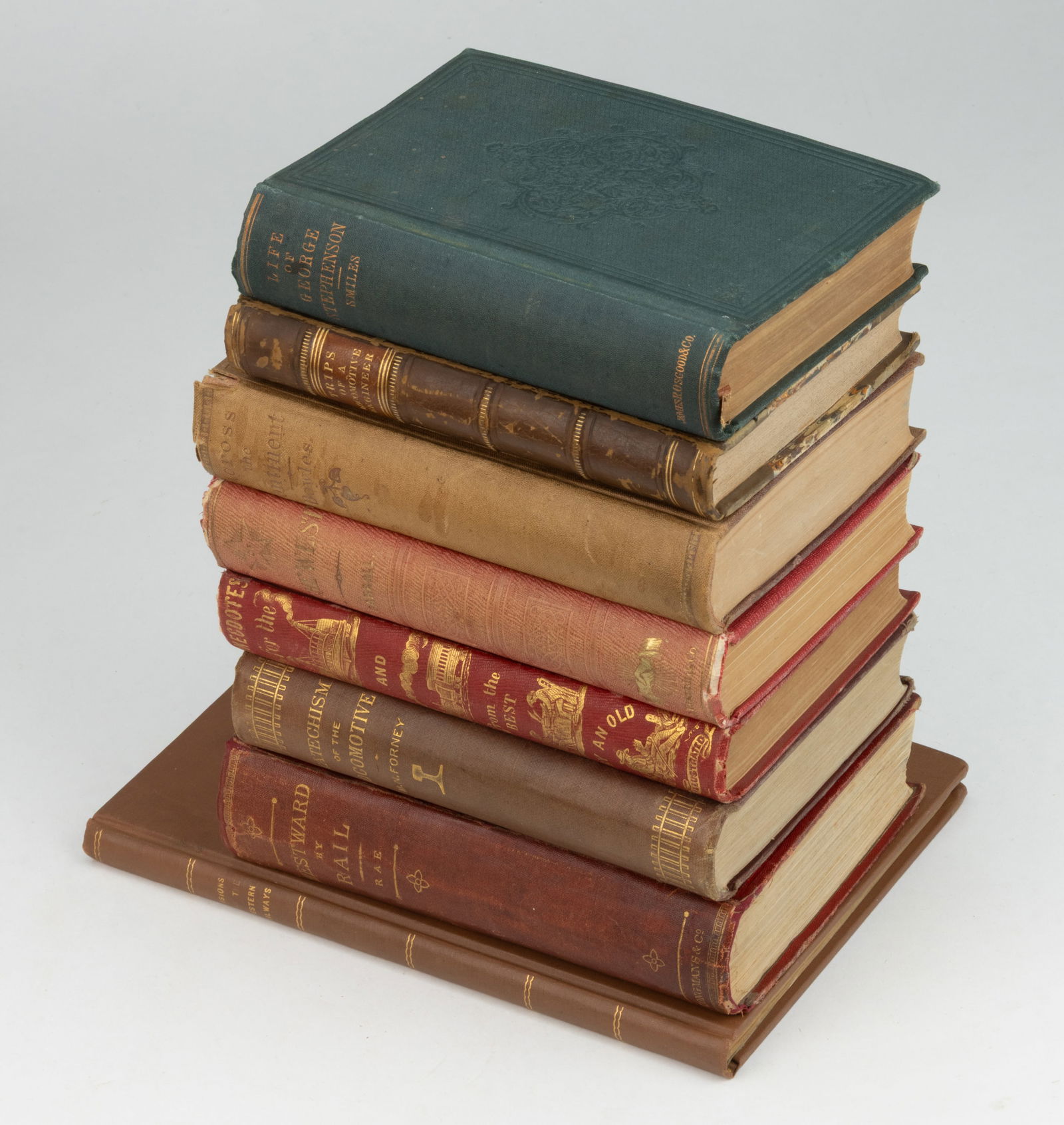 ANTIQUARIAN RAILROAD HISTORICAL VOLUMES, LOT OF EIGHT (1 of 1)