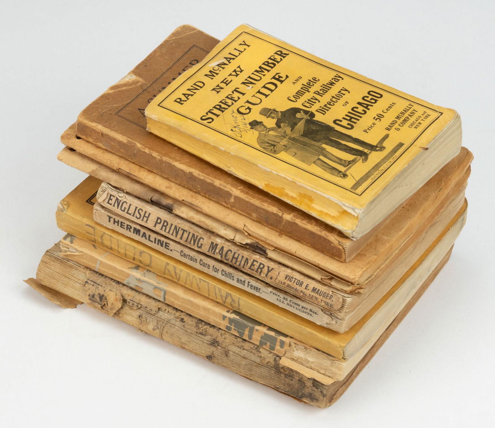 ASSORTED RAILROAD AND RELATED TRAVEL GUIDES, LOT OF NINE (1 of 1)