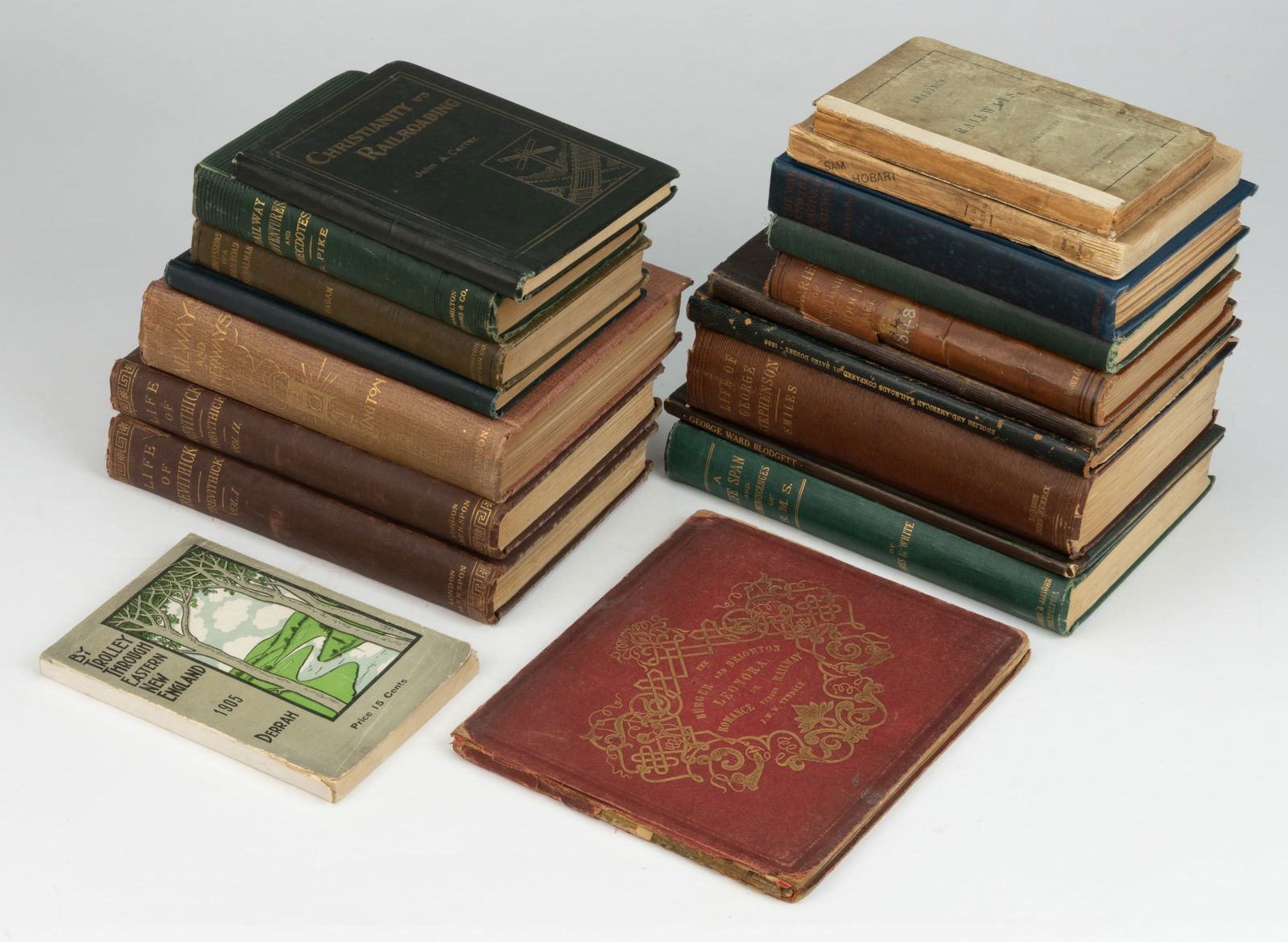 ANTIQUARIAN RAILROAD NON-FICTION VOLUMES, LOT OF 19 (1 of 1)