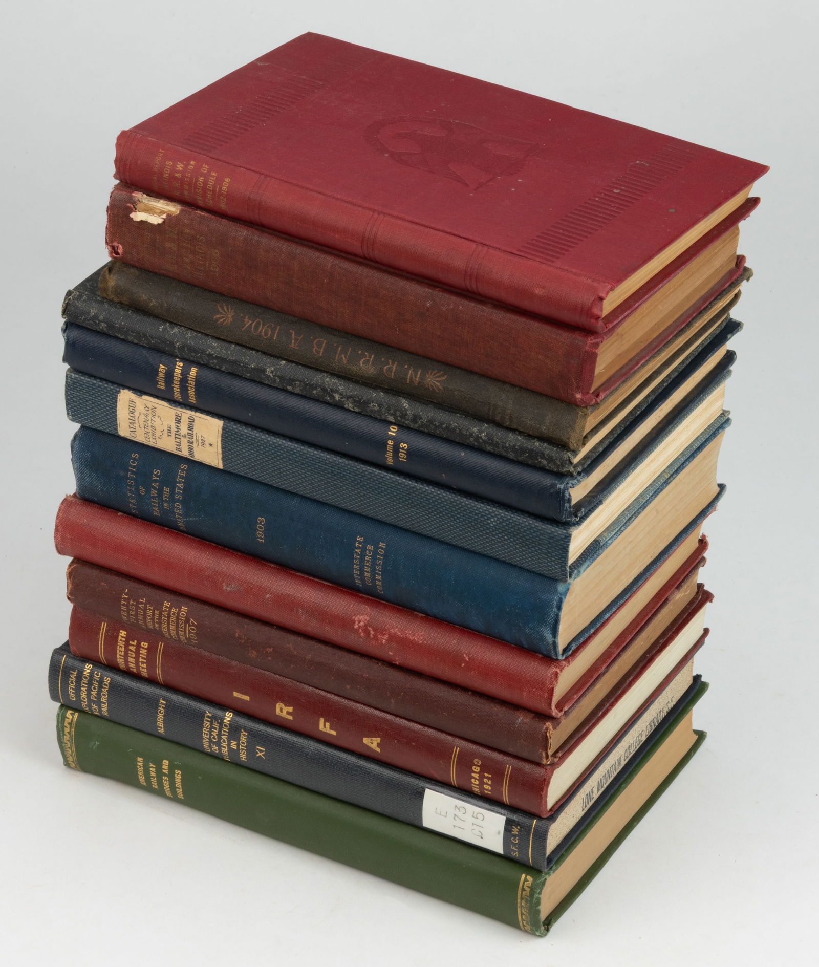 ANTIQUARIAN RAILROAD REPORTS AND COMMISSION VOLUMES, LOT OF 12 (1 of 1)
