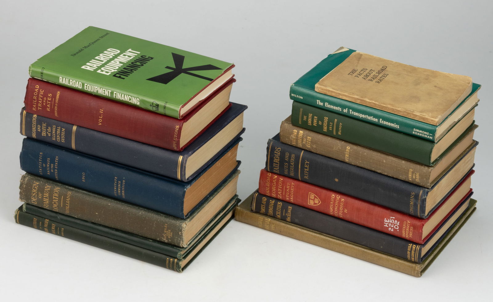 ANTIQUARIAN RAILROAD FINANCIAL AND STATISTIC VOLUMES, LOT OF 15 (1 of 1)