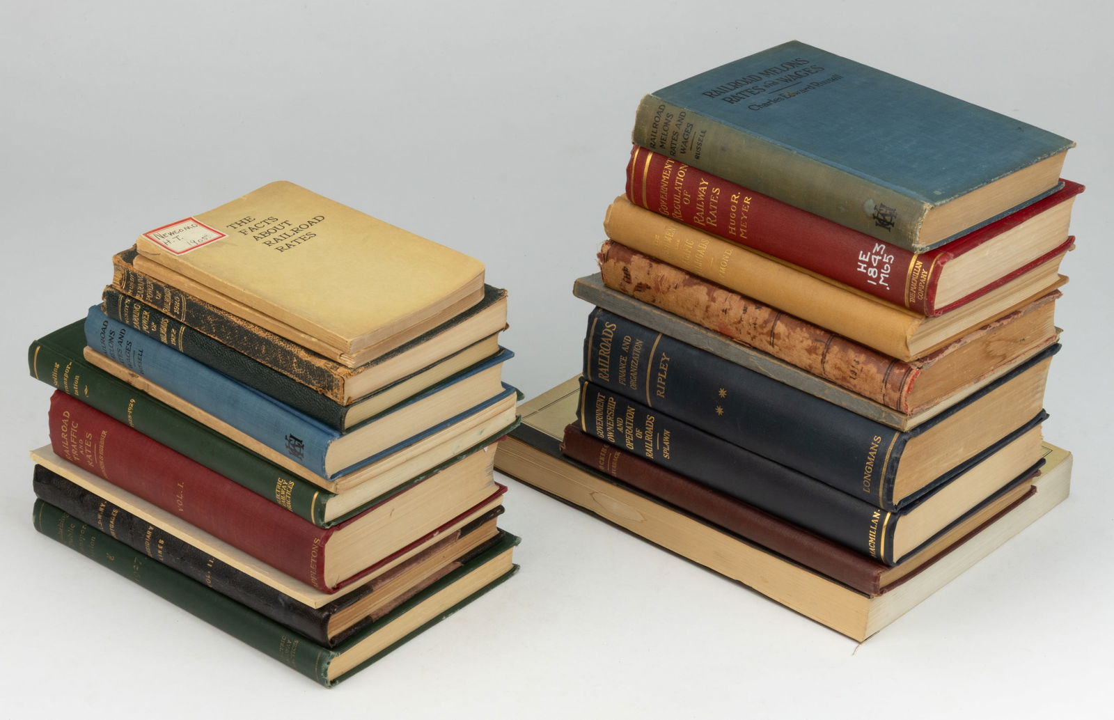 ANTIQUARIAN RAILROAD FINANCIAL AND TECHNICAL VOLUMES, LOT OF 20 (1 of 1)