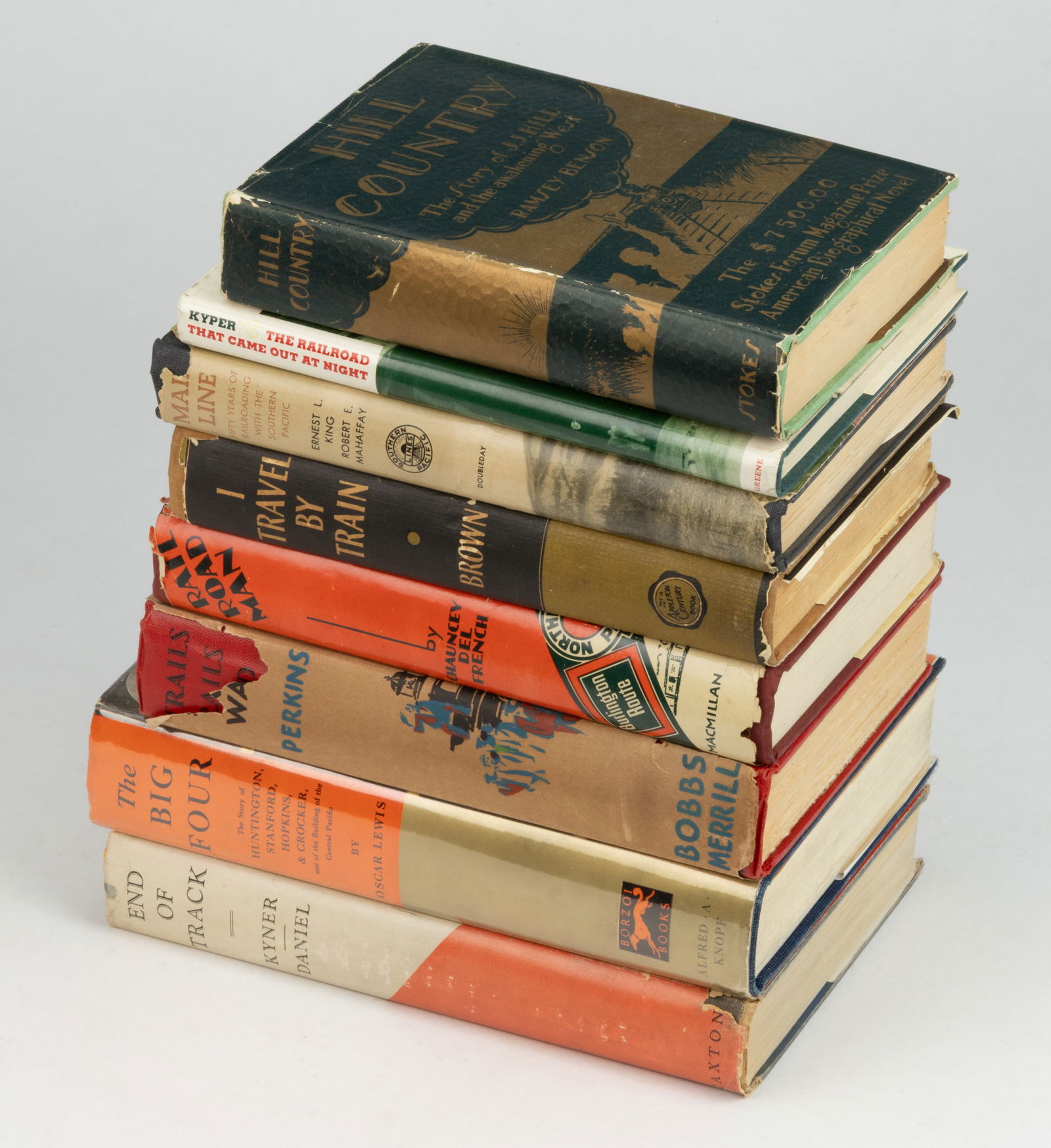 ASSORTED RAILROAD NON-FICTION VOLUMES, LOT OF EIGHT (1 of 1)