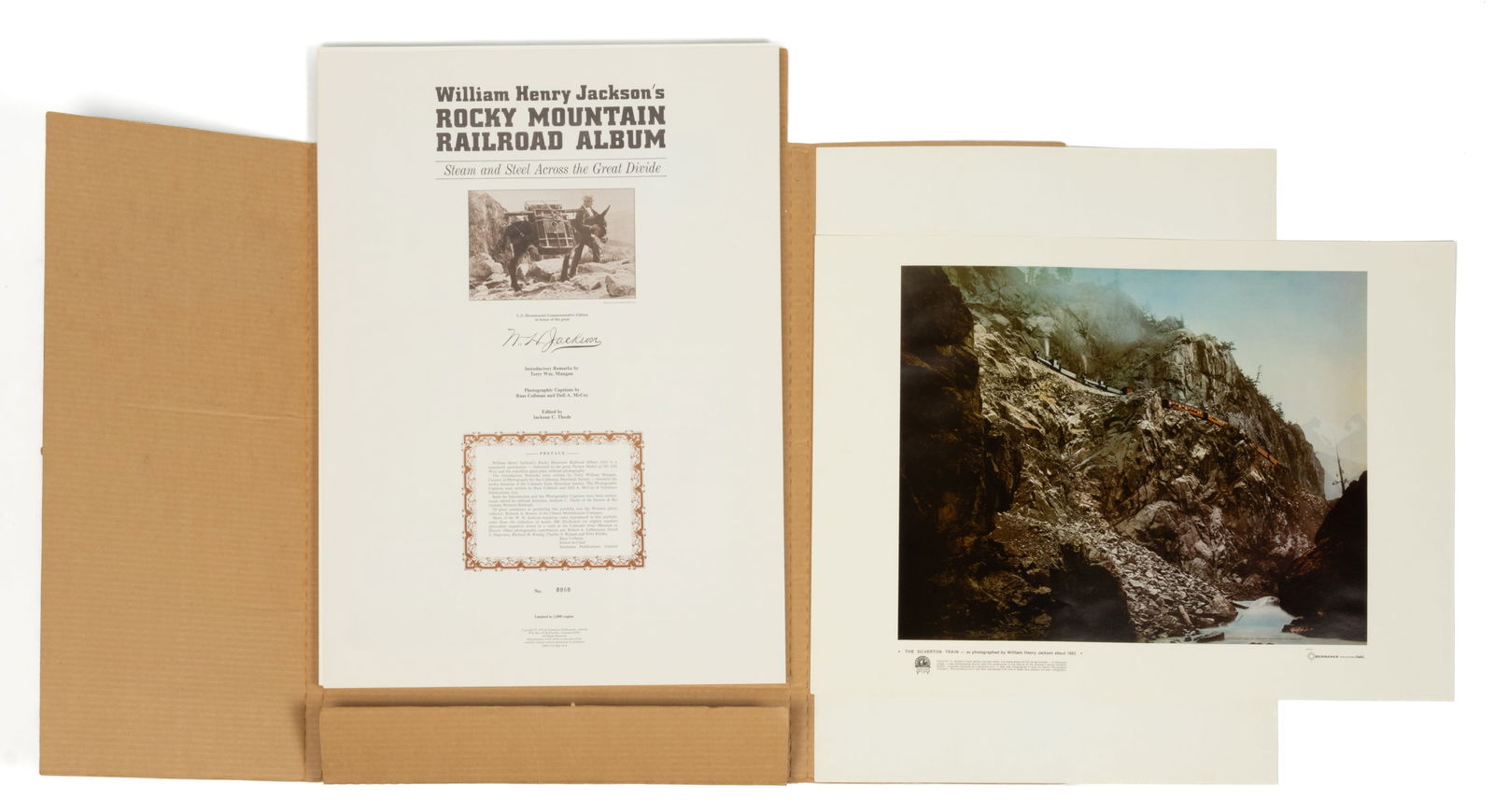 ROCKY MOUNTAIN RAILROAD PHOTOGRAPH ALBUM FOLIO VOLUME: ROCKY MOUNTAIN RAILROAD PHOTOGRAPH ALBUM FOLIO VOLUME, Jackson C. Thode (ed.), William Henry Jackson's Rocky Mountain Railroad Album: Steam and Steel Across the Great Divide, #60/3000. S