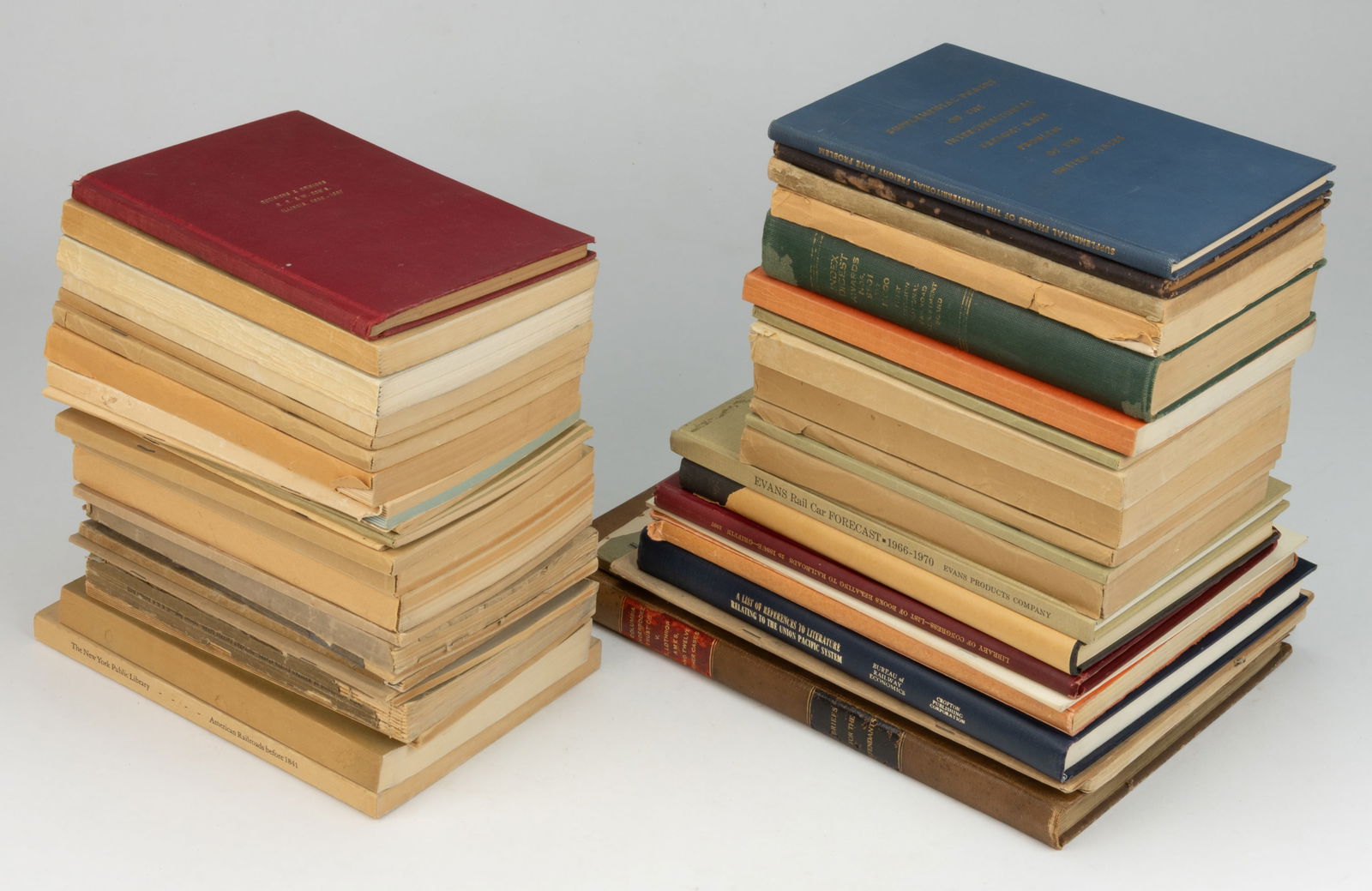 ASSORTED RAILROAD REPORT VOLUMES, LOT OF 45 (1 of 1)