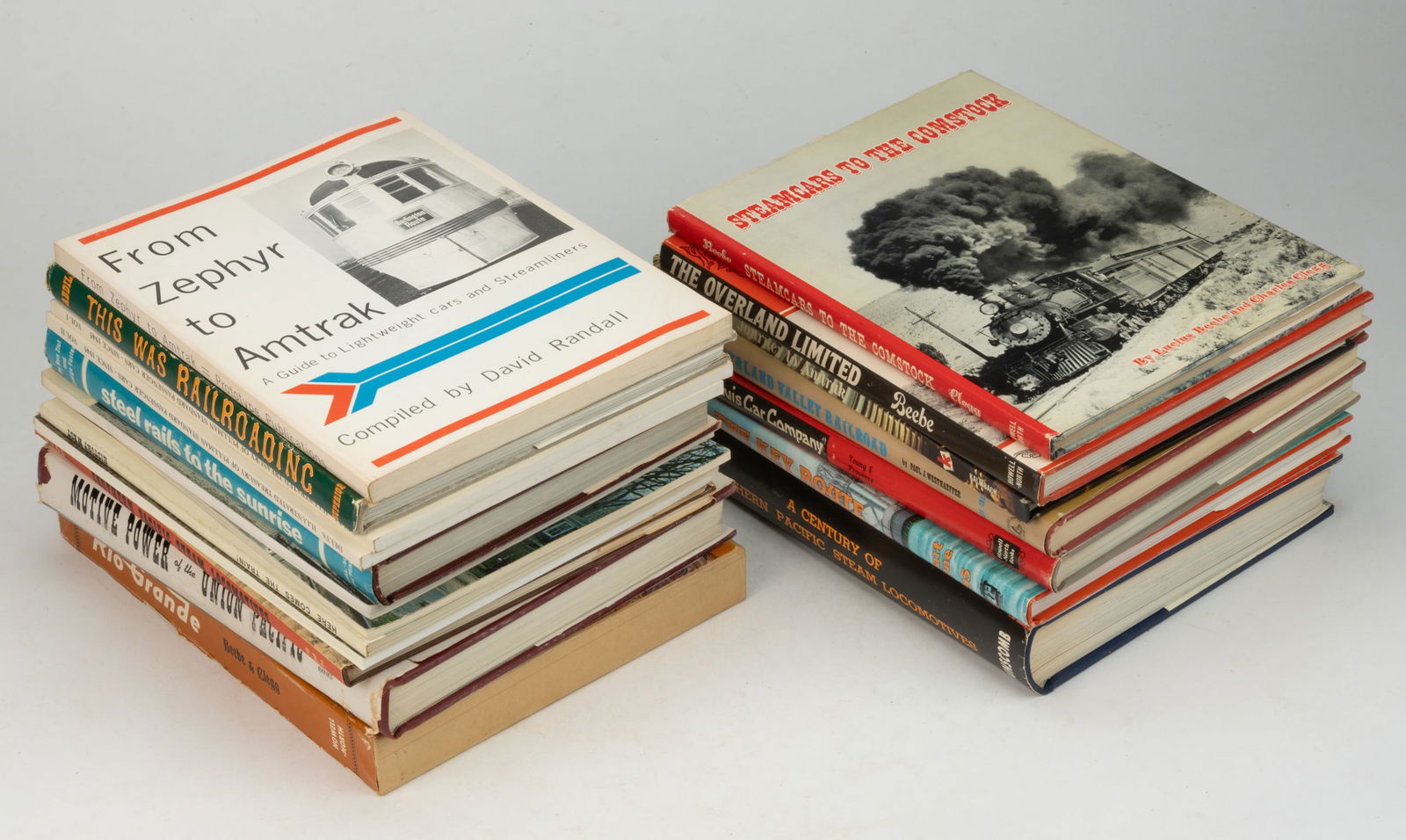 ASSORTED RAILROAD NON-FICTION VOLUMES, LOT OF 19 (1 of 1)