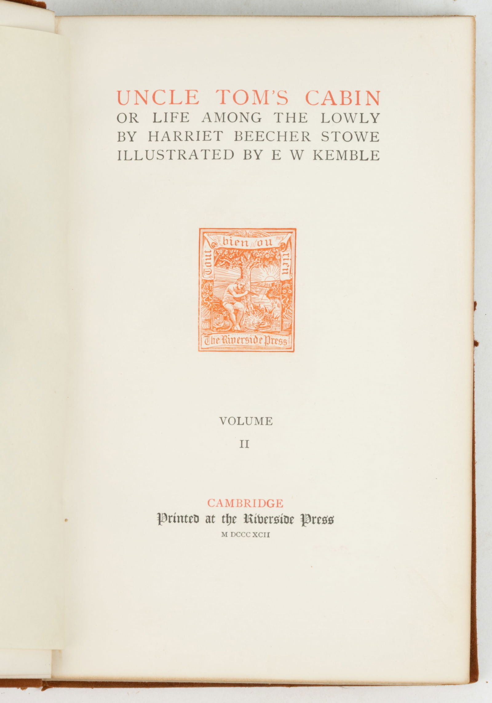 SIGNED UNCLE TOM'S CABIN TWO-VOLUME SET - 3