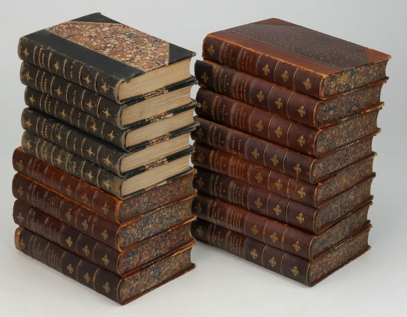 ANTIQUARIAN LITERARY FINE BINDINGS, LOT OF 17 VOLUMES (1 of 1)