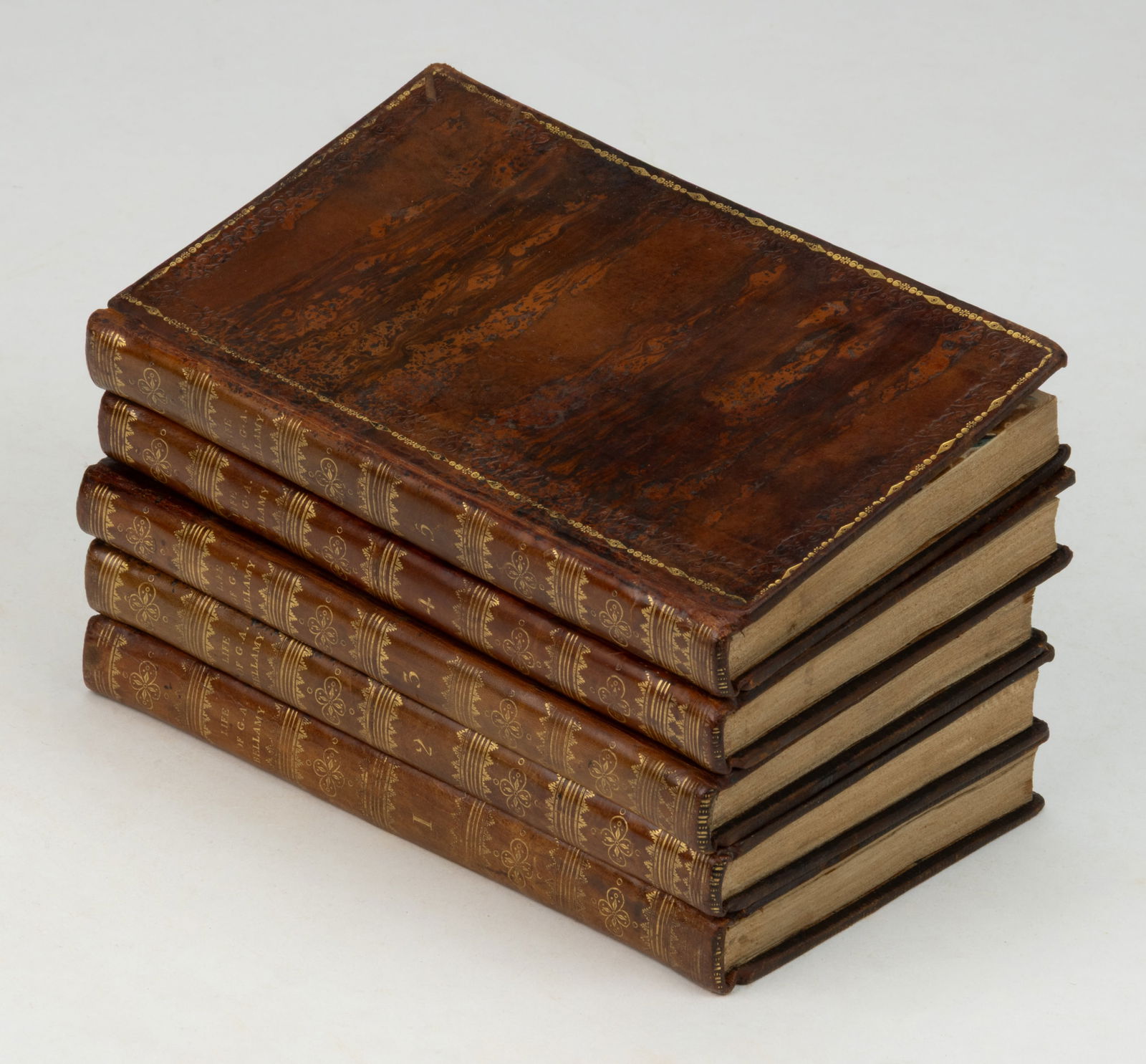 ANTIQUARIAN IRISH ACTRESS AUTOBIOGRAPHY, FIVE-VOLUME SET (1 of 2)