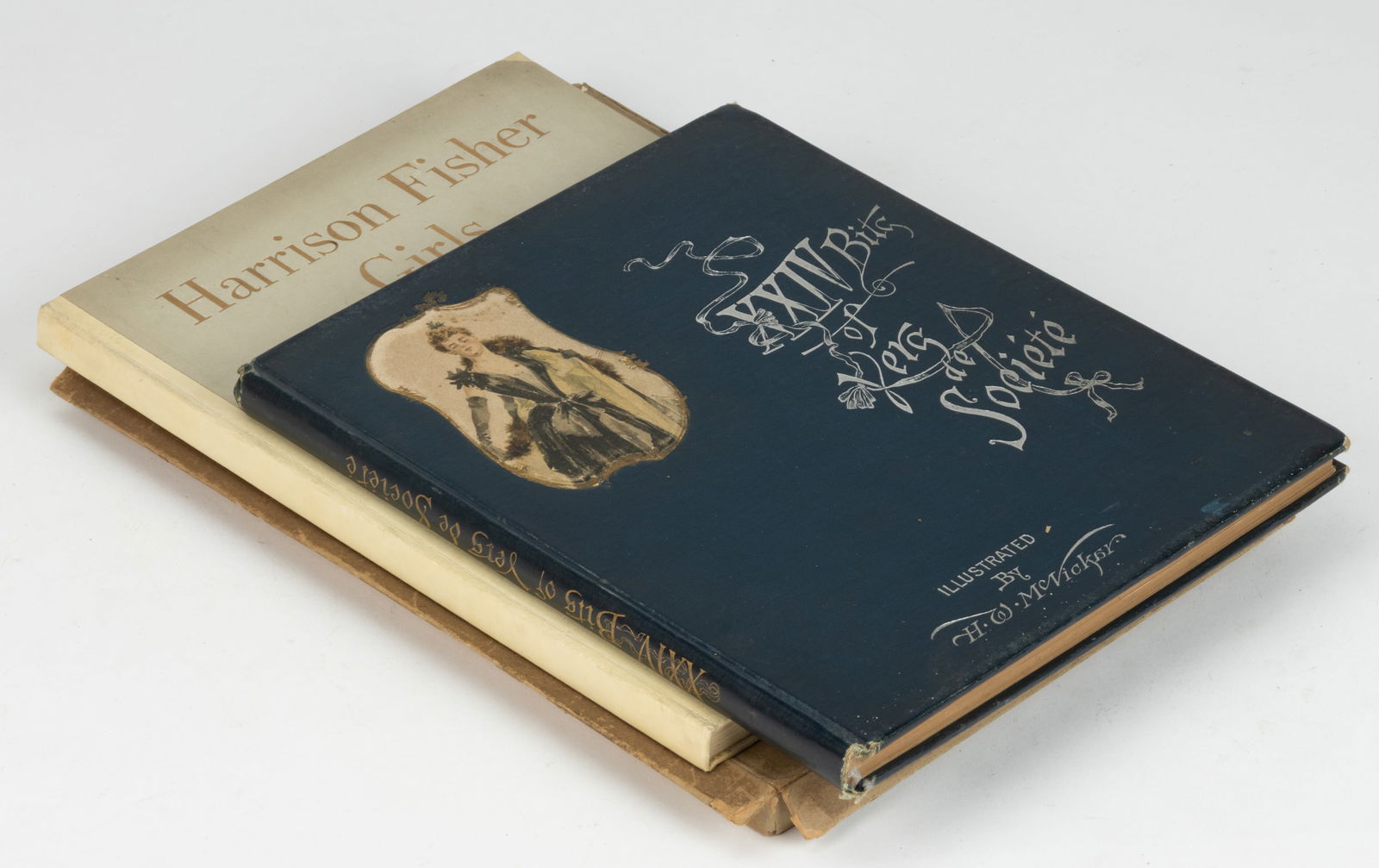 ANTIQUARIAN BEAUTIFUL WOMEN ILLUSTRATED VOLUMES, LOT OF TWO (1 of 2)