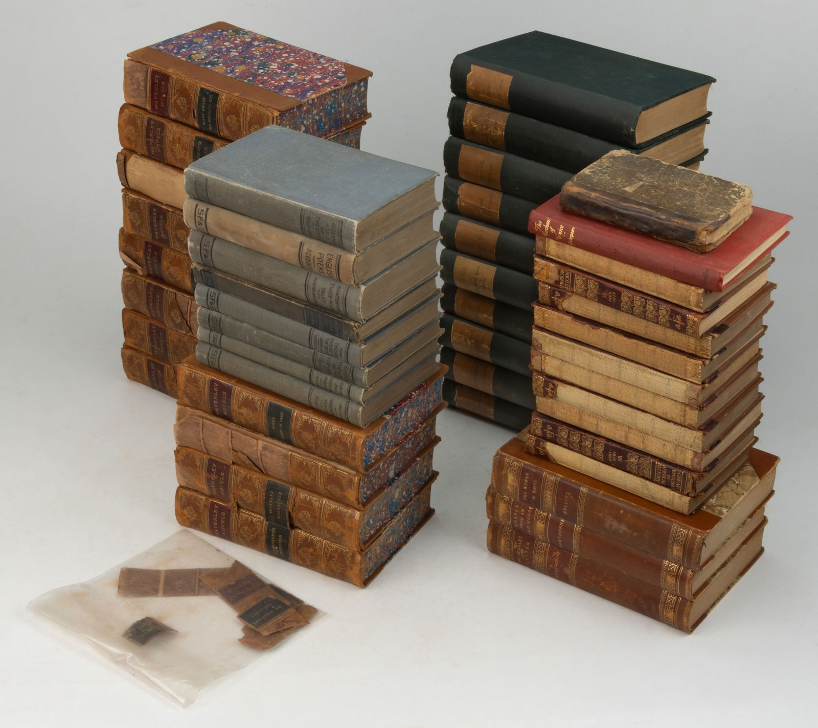 ASSORTED ANTIQUARIAN LITERARY VOLUMES, LOT OF 45 (1 of 1)