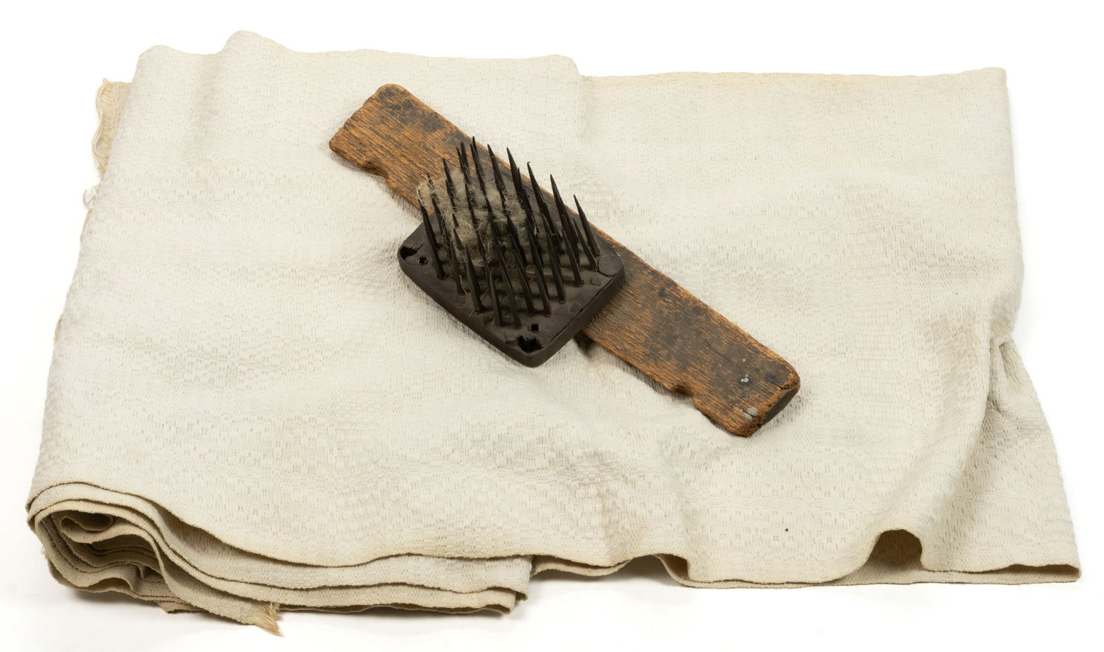 PAGE CO., SHENANDOAH VALLEY OF VIRGINIA HATCHEL AND COVERLET PANEL, LOT OF TWO (1 of 2)