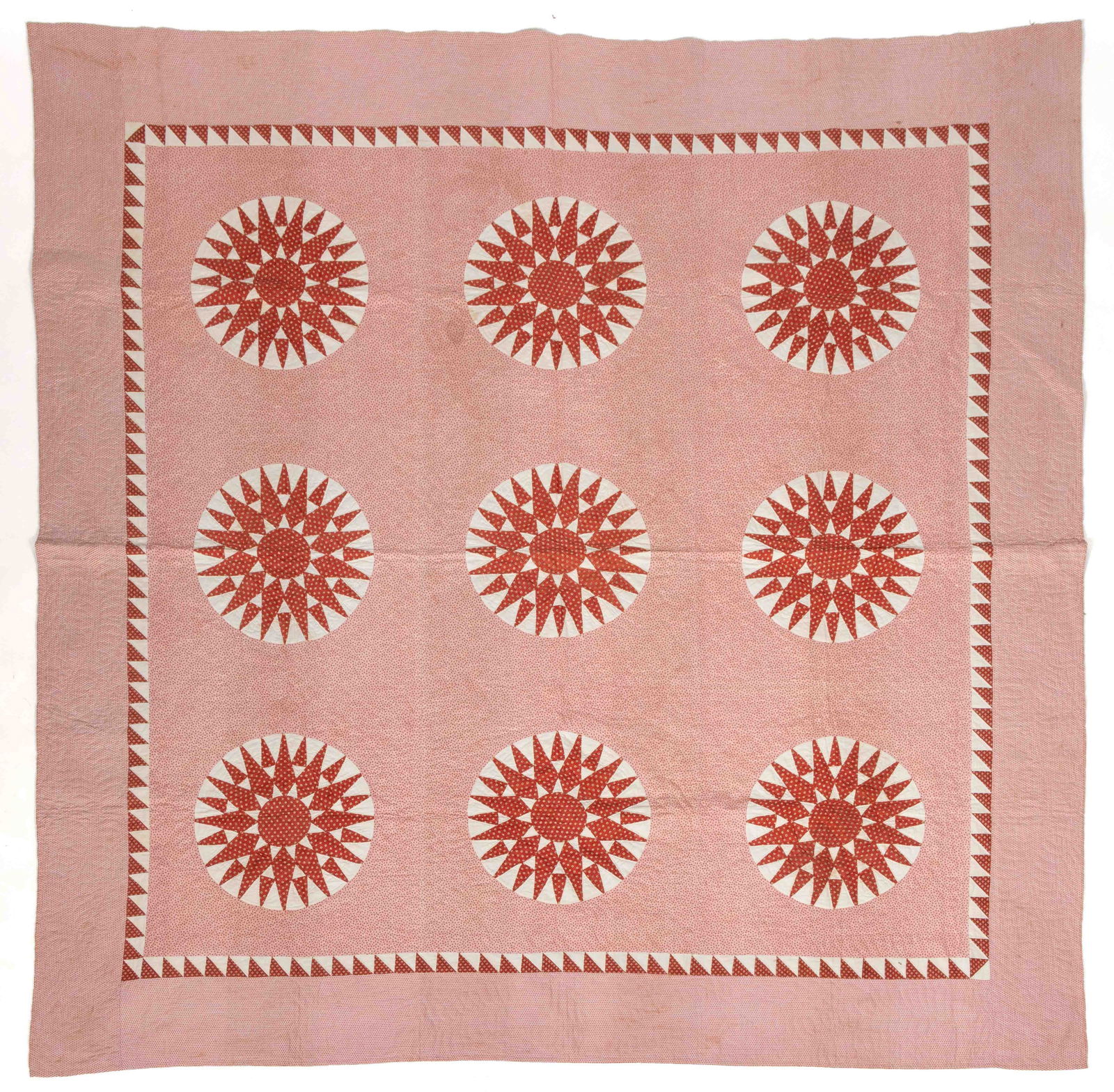 MID-ATLANTIC "SUNBURST" PIECED QUILT (1 of 5)