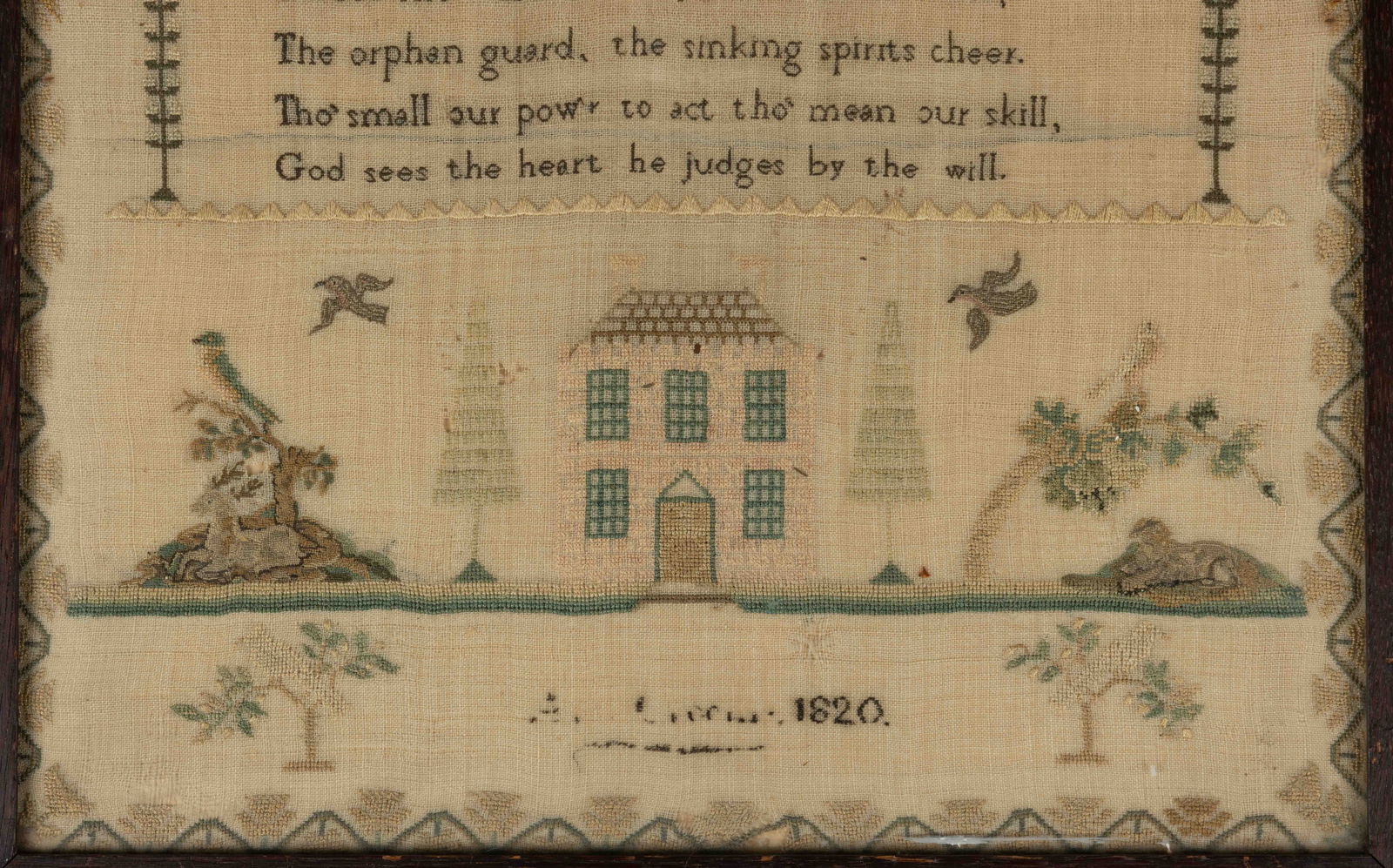 BRITISH PICTORIAL NEEDLEWORK SAMPLER - 3