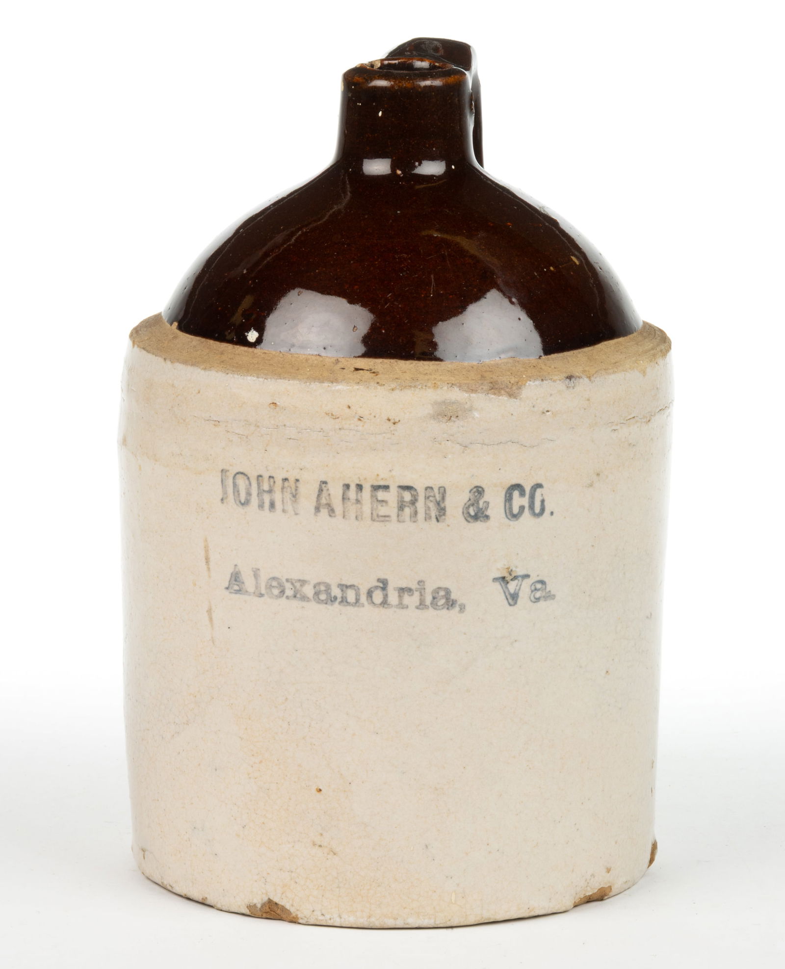 ALEXANDRIA, VIRGINIA MERCHANT'S STONEWARE ADVERTISING JUG (1 of 5)