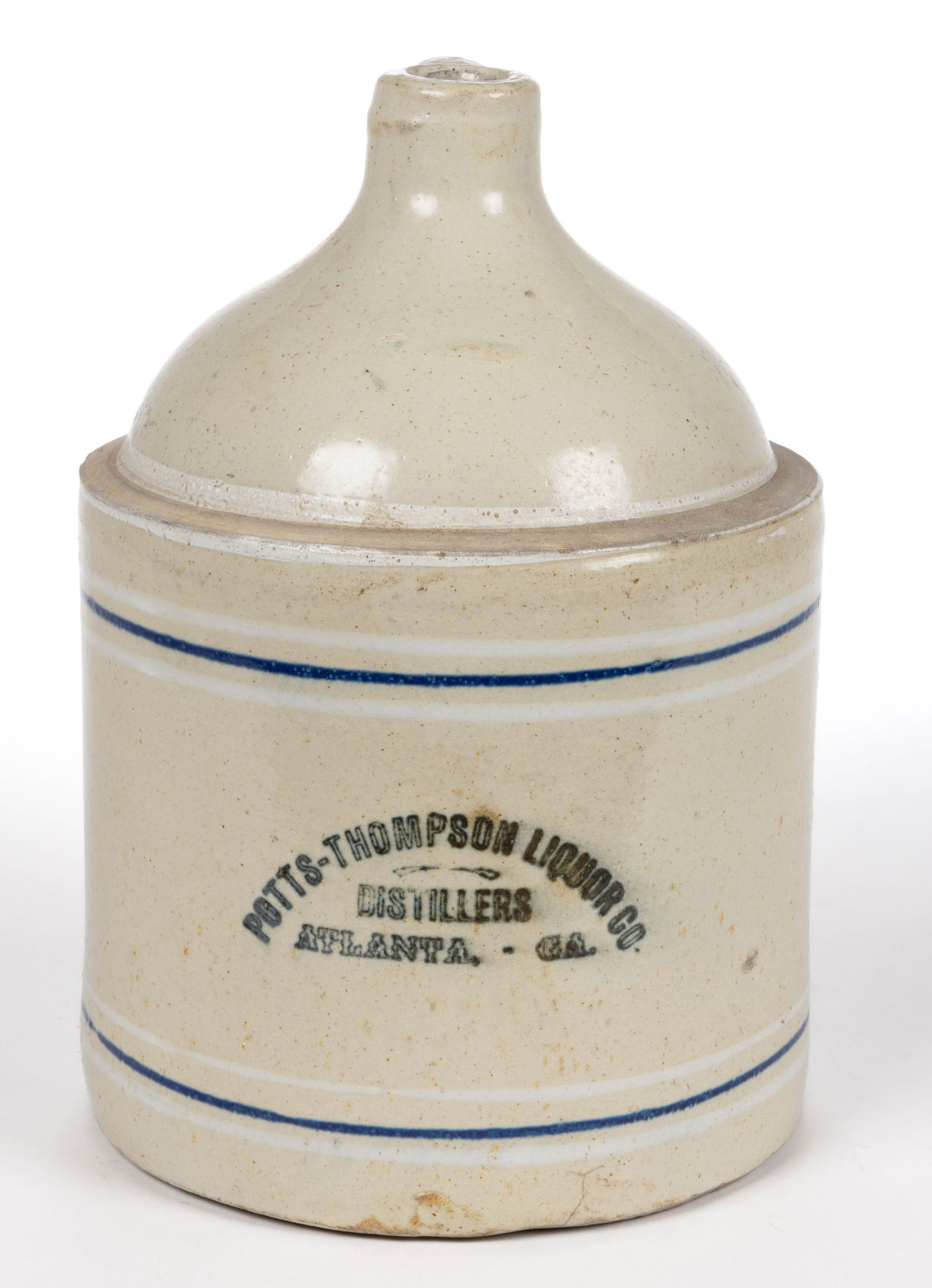 ATLANTA, GEORGIA LIQUOR MERCHANT'S STONEWARE ADVERTISING JUG (1 of 5)