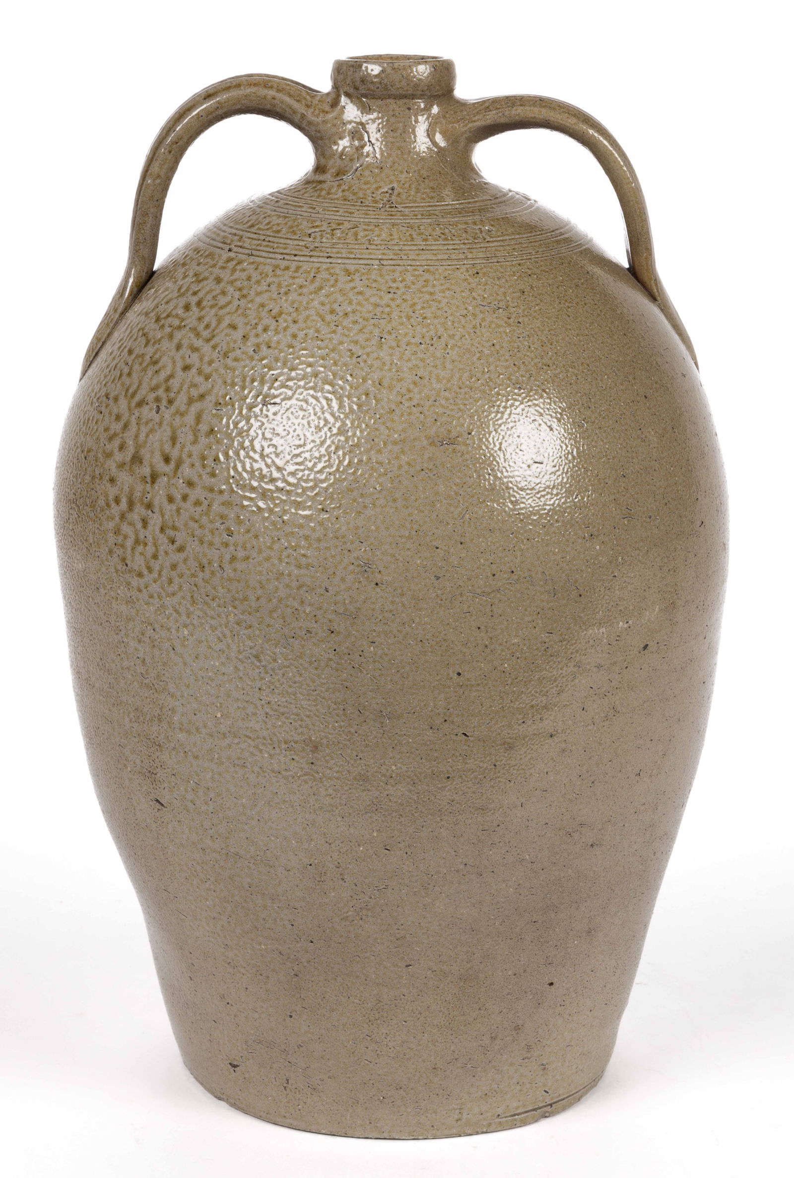 STAMPED "JM HAYES", RANDOLPH CO., NORTH CAROLINA STONEWARE JUG (1 of 6)