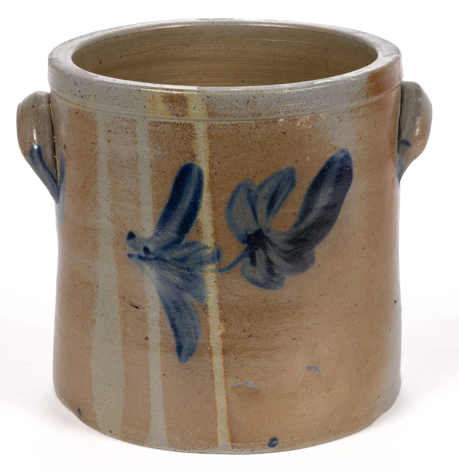 STAMPED "P. HERRMANN", BALTIMORE, MARYLAND DECORATED STONEWARE CROCK (1 of 5)