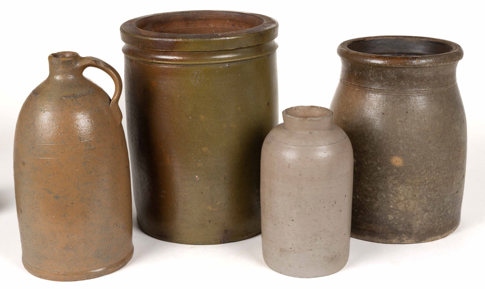 ASSORTED AMERICAN STONEWARE VESSELS, LOT OF FOUR (1 of 1)