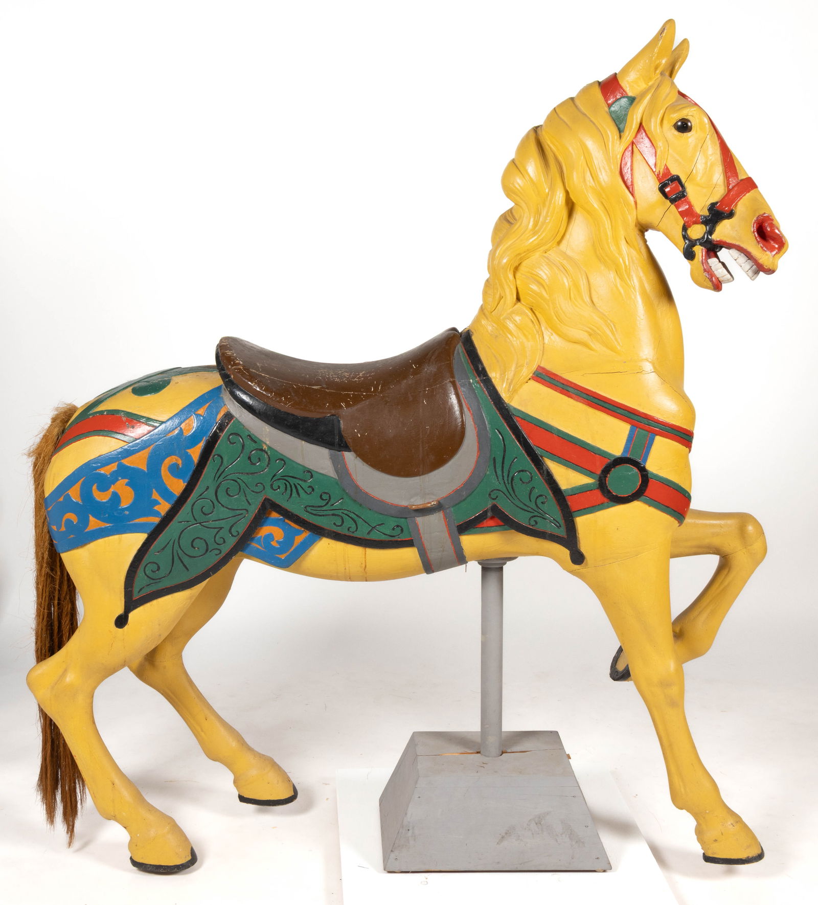 GUSTAV AND WILLIAM DENTZEL (PHILADELPHIA, PA, ACT. 1867-1909), ATTRIBUTED, FOLK ART CARVED AND (1 of 8)