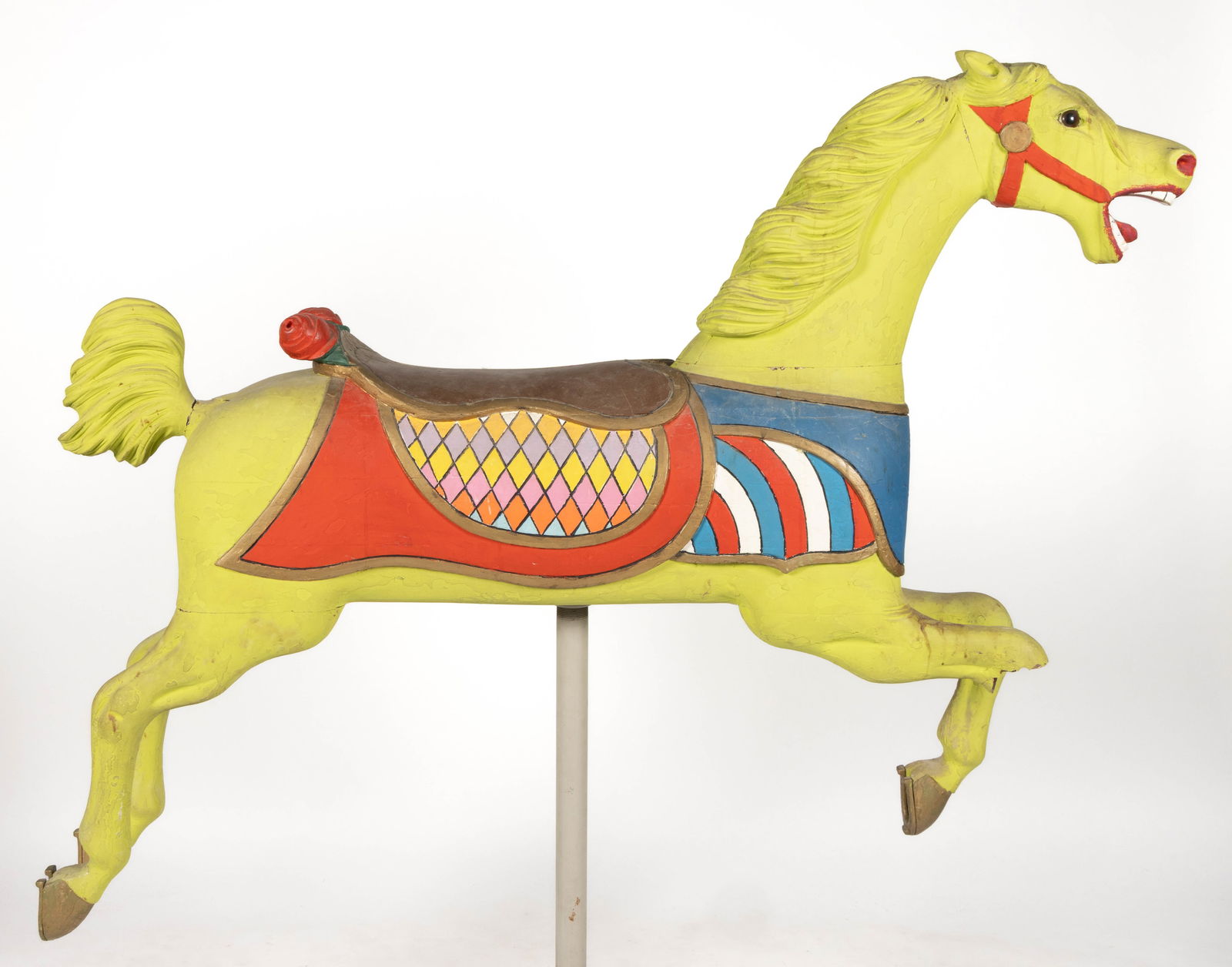 CHARLES W. PARKER (ABILENE AND LEAVENWORTH, KS, 1864-1932), ATTRIBUTED, FOLK ART CARVED AND PAINTED (1 of 9)