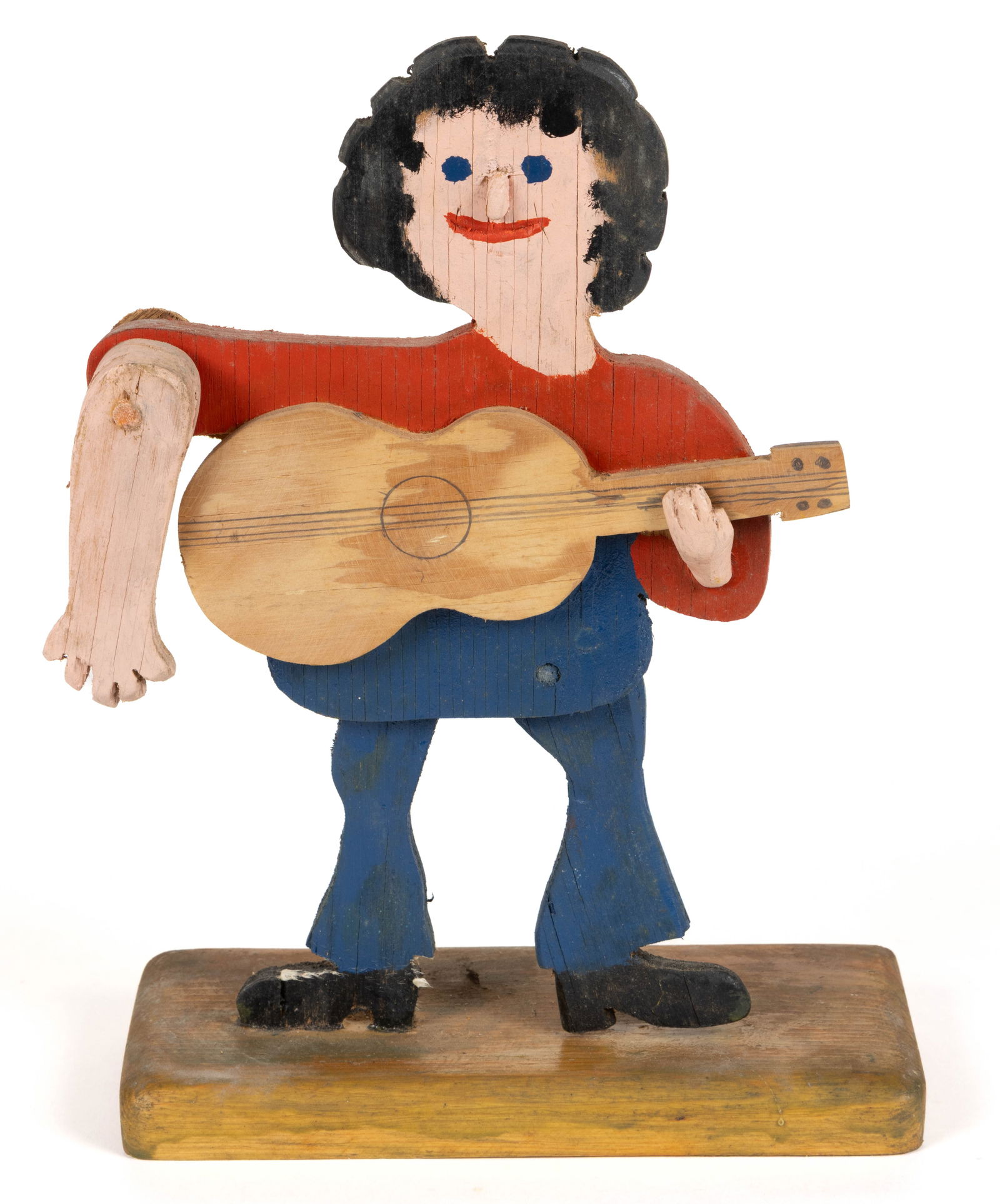SAM DOUGLAS (MIDDLEWAY, WEST VIRGINIA, ACTIVE 20TH CENTURY), ATTRIBUTED, FOLK ART GUITAR PLAYER (1 of 3)
