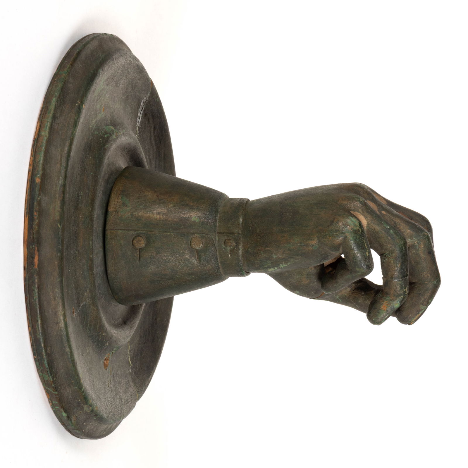 FOLK ART CARVED HAND STUDY / FIGURE (1 of 6)