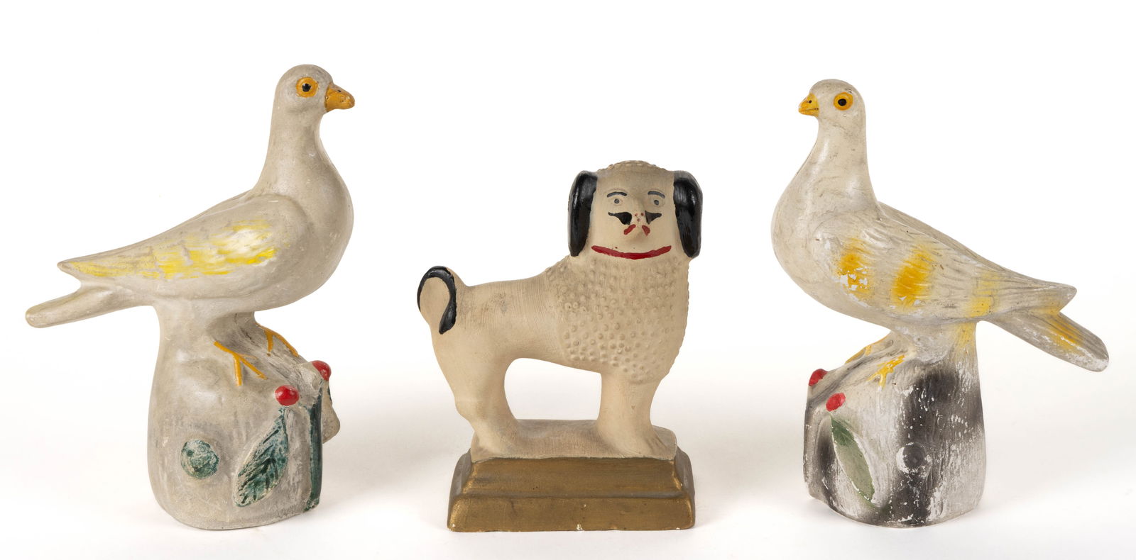 ASSORTED AMERICAN CHALKWARE FIGURES, LOT OF THREE (1 of 5)