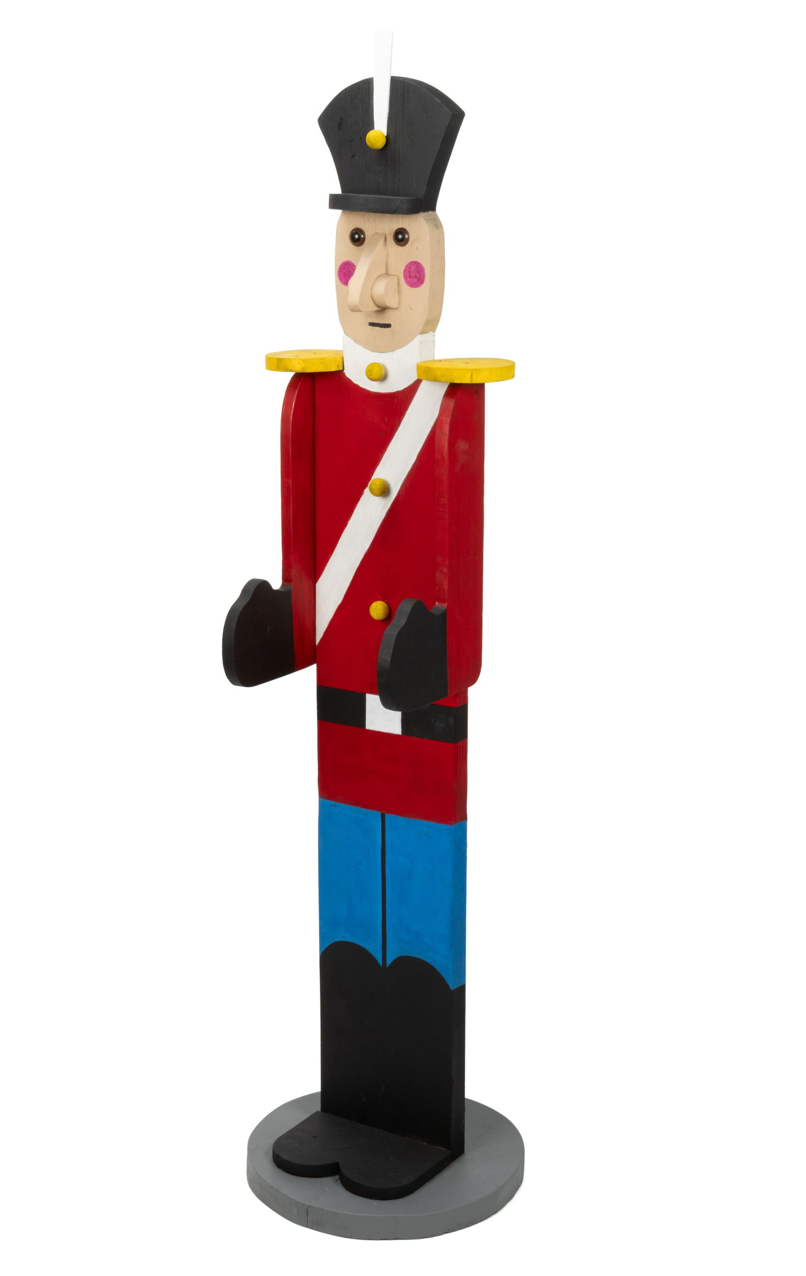 AMERICAN FOLK ART CARVED AND PAINTED TOY SOLDIER FIGURE (1 of 4)