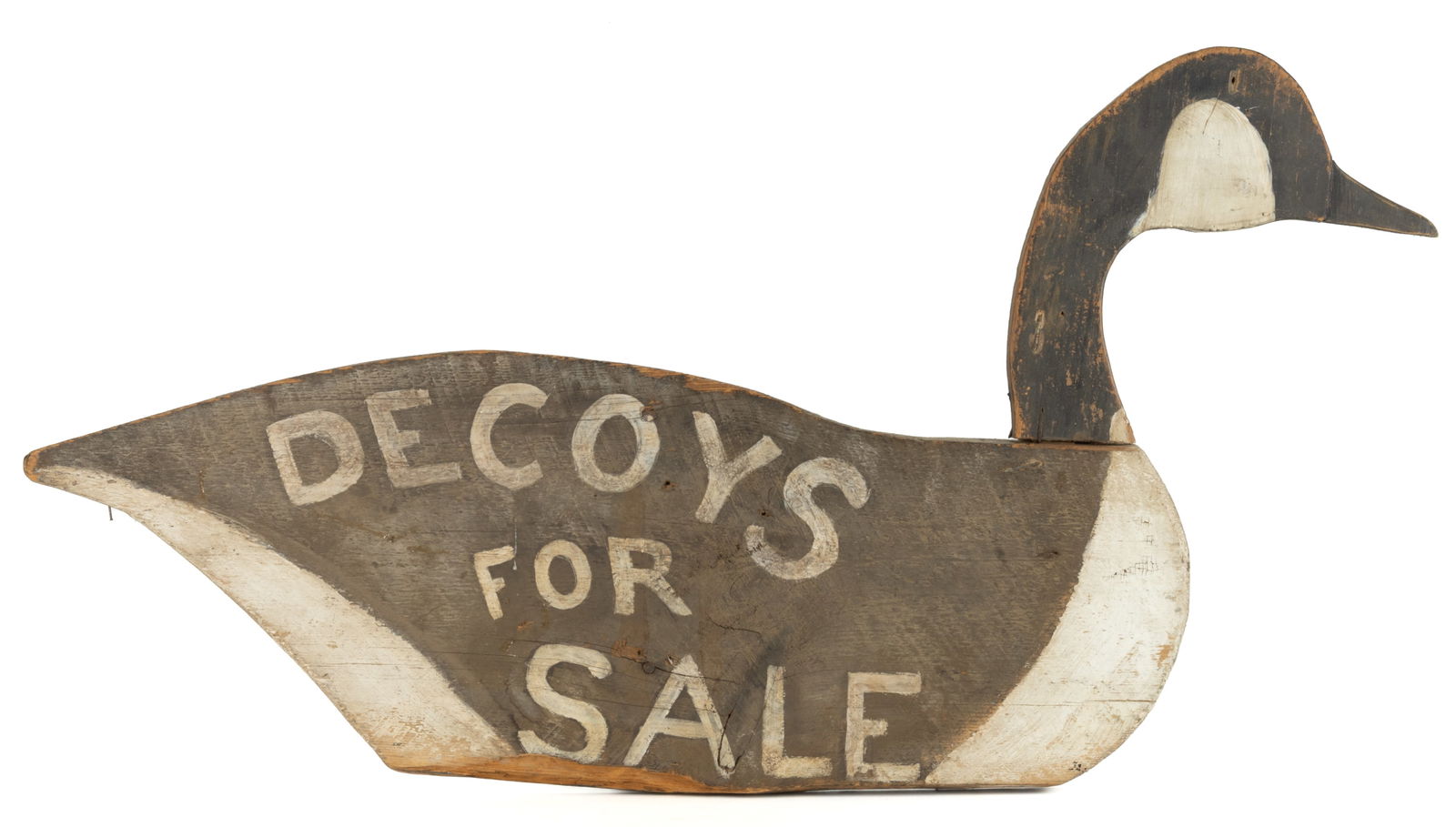 AMERICAN FOLK ART PAINTED PINE DECOYS TRADE SIGN (1 of 2)