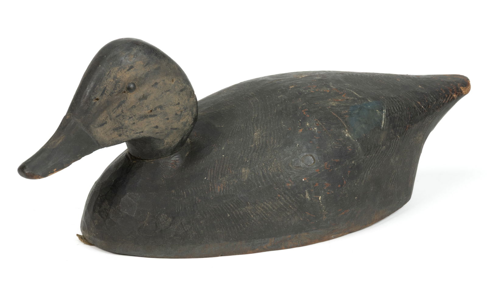 A. ELMER CROWELL-STYLE MASSACHUSETTS / NEW YORK BLACK DUCK DECOY (1 of 6)