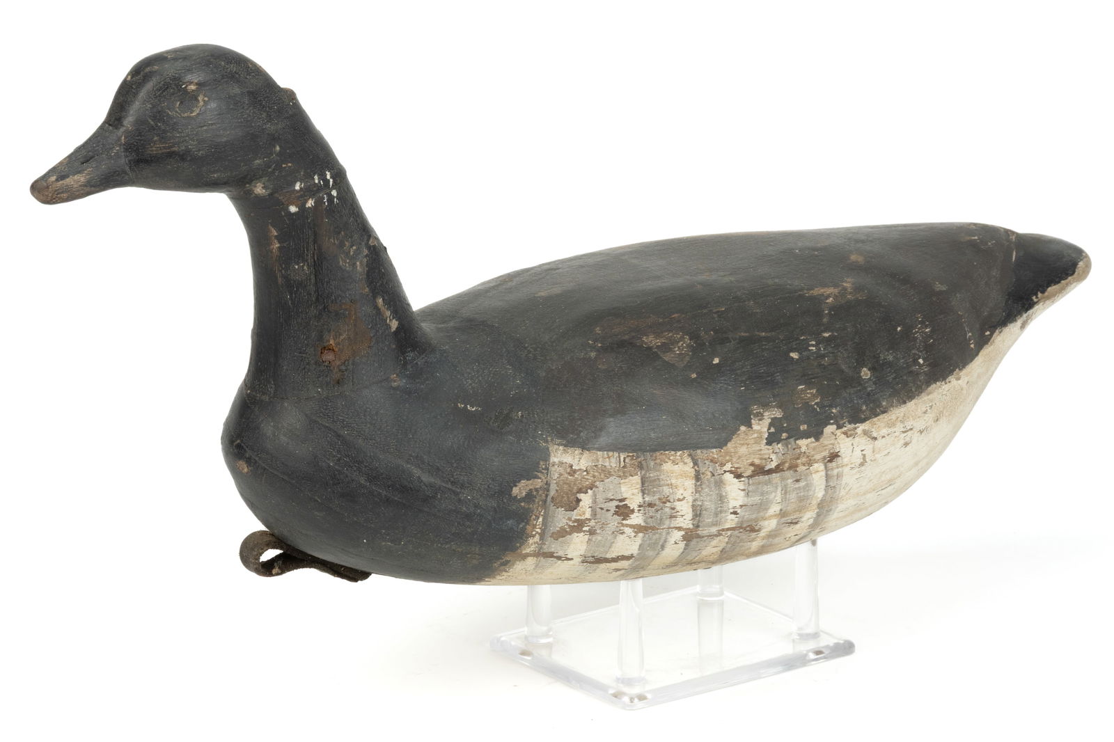 AMERICAN FOLK ART CARVED AND PAINTED JERSEY BRANT DECOY (1 of 6)