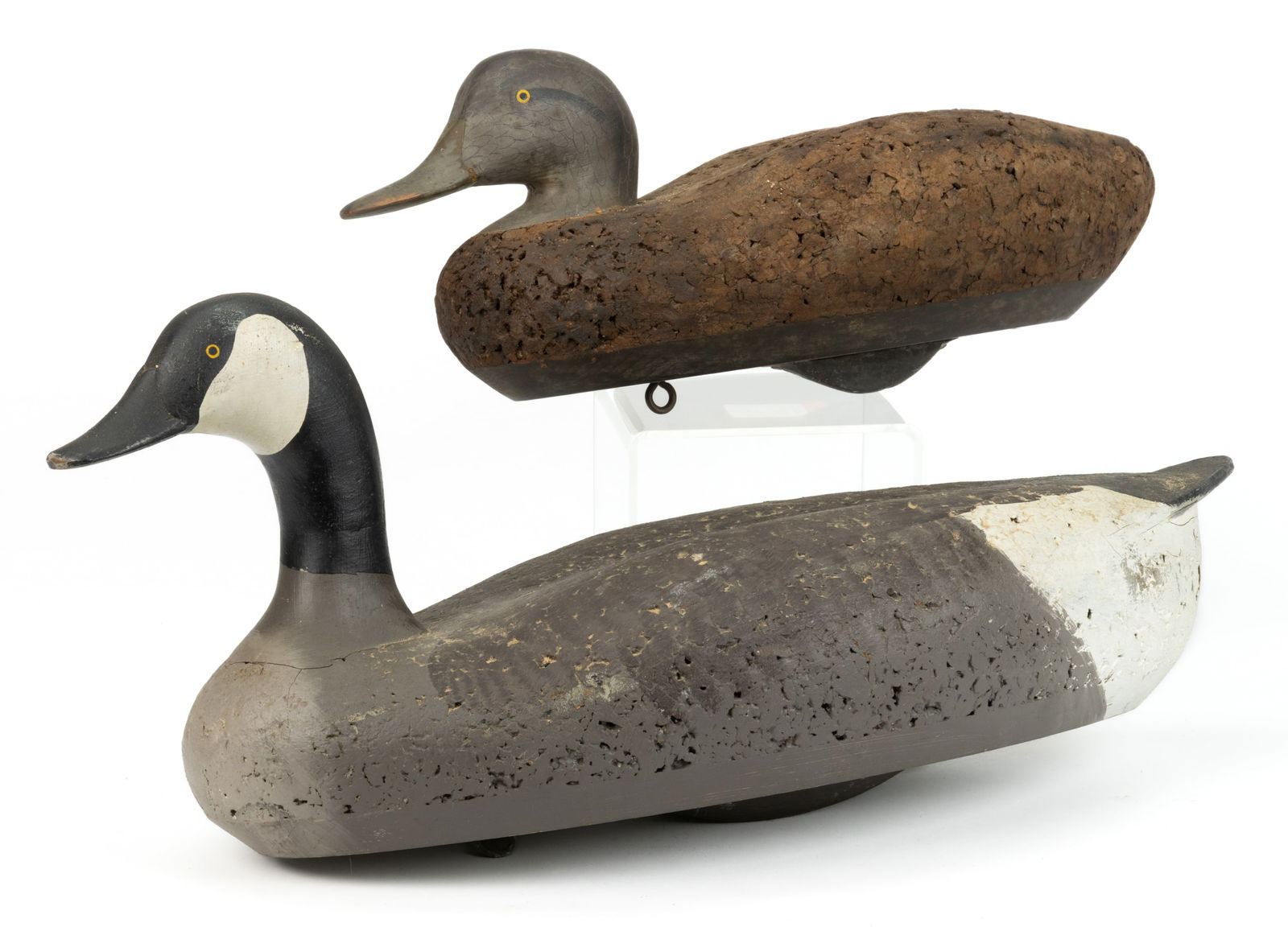 R. MADISON MITCHELL (HAVRE DE GRACE, MARYLAND, 1901-1993) SIGNED AND OTHER CORK BODIED DECOYS, LOT (1 of 5)